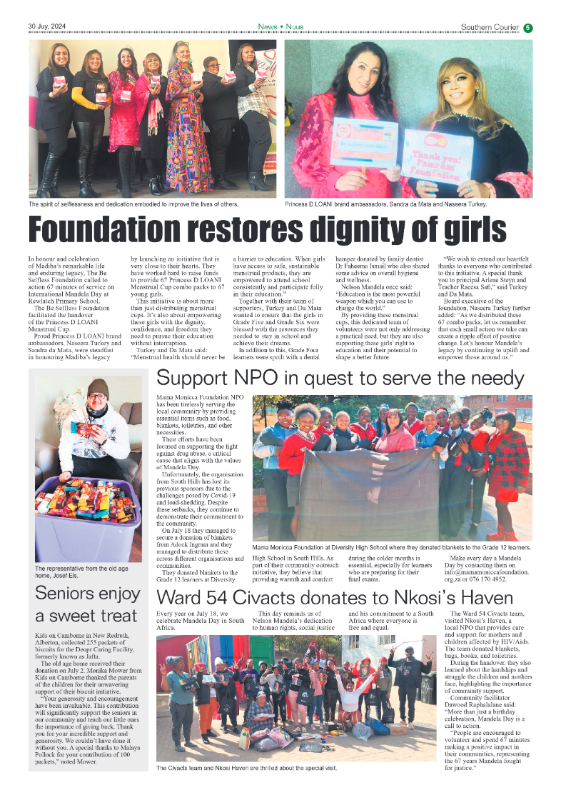 Southern Courier 30 July 2024 page 5