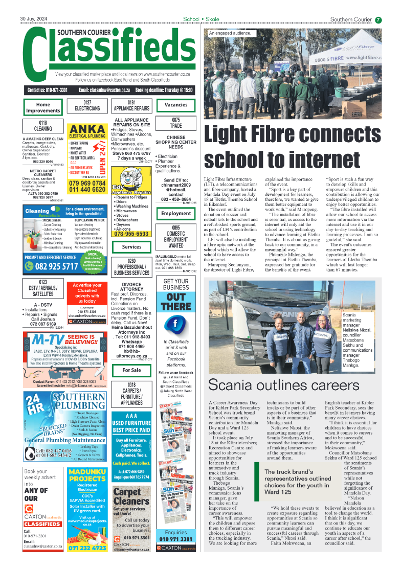 Southern Courier 30 July 2024 page 7