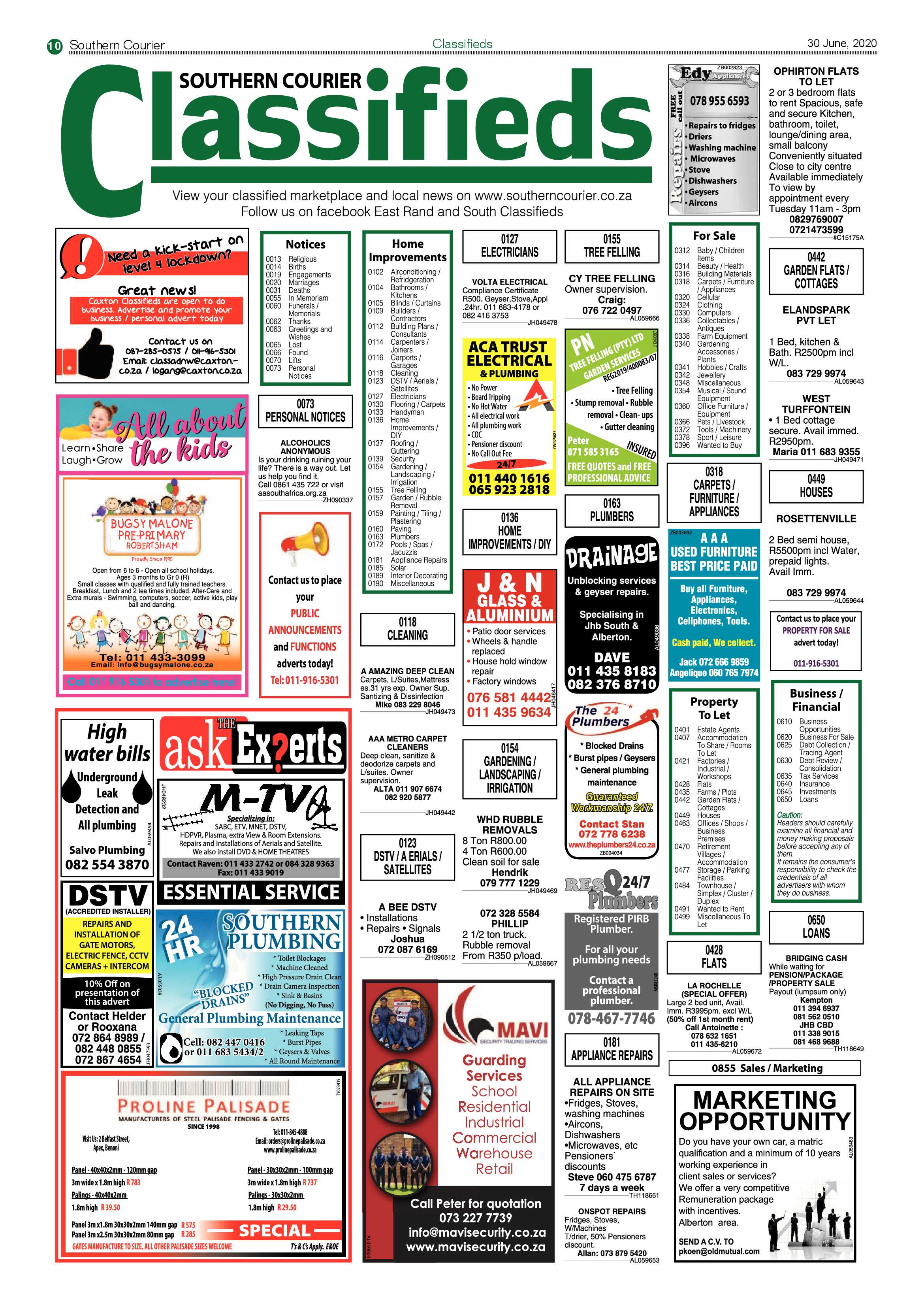 Southern Courier 30 June 2020 page 10