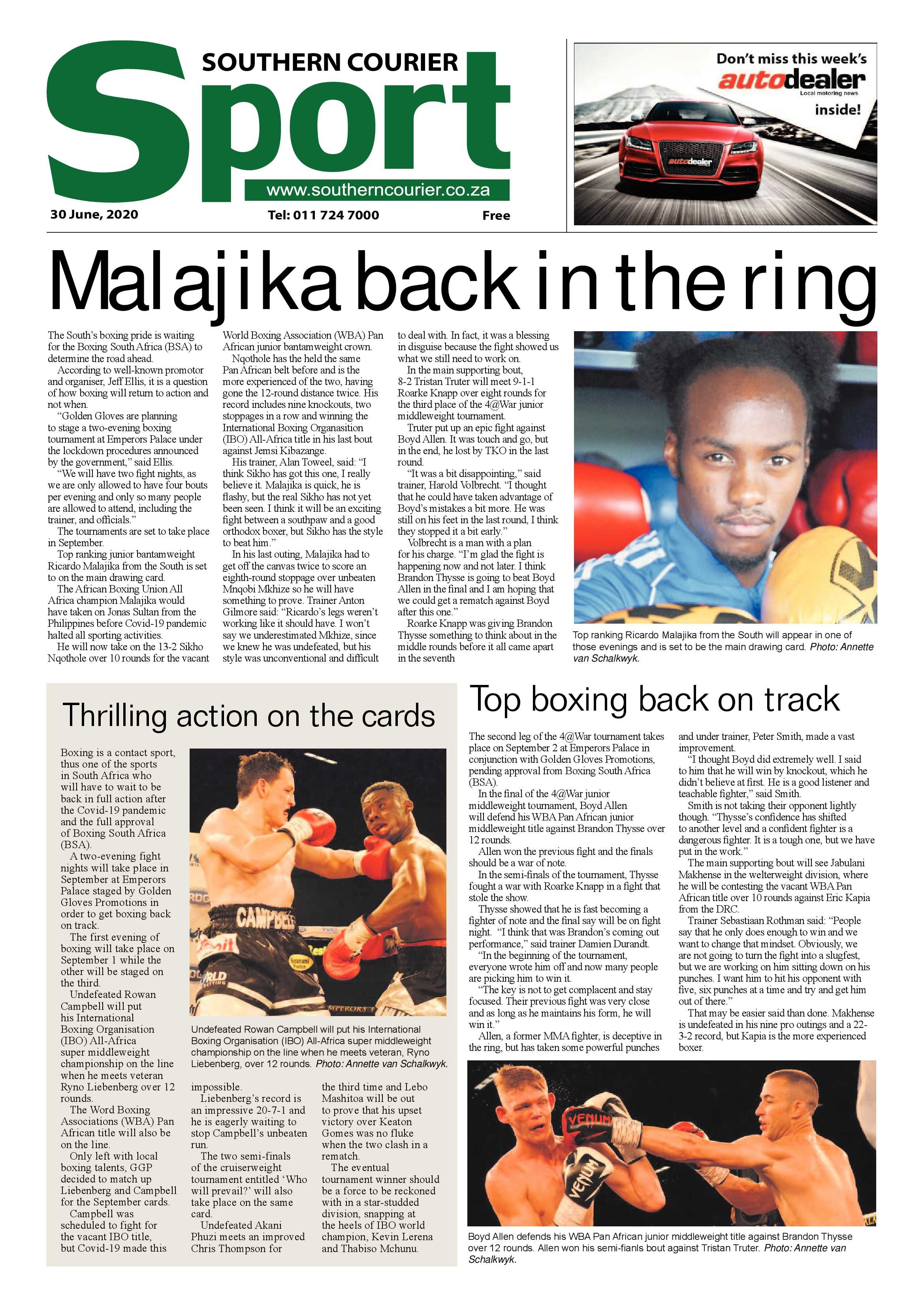 Southern Courier 30 June 2020 page 12