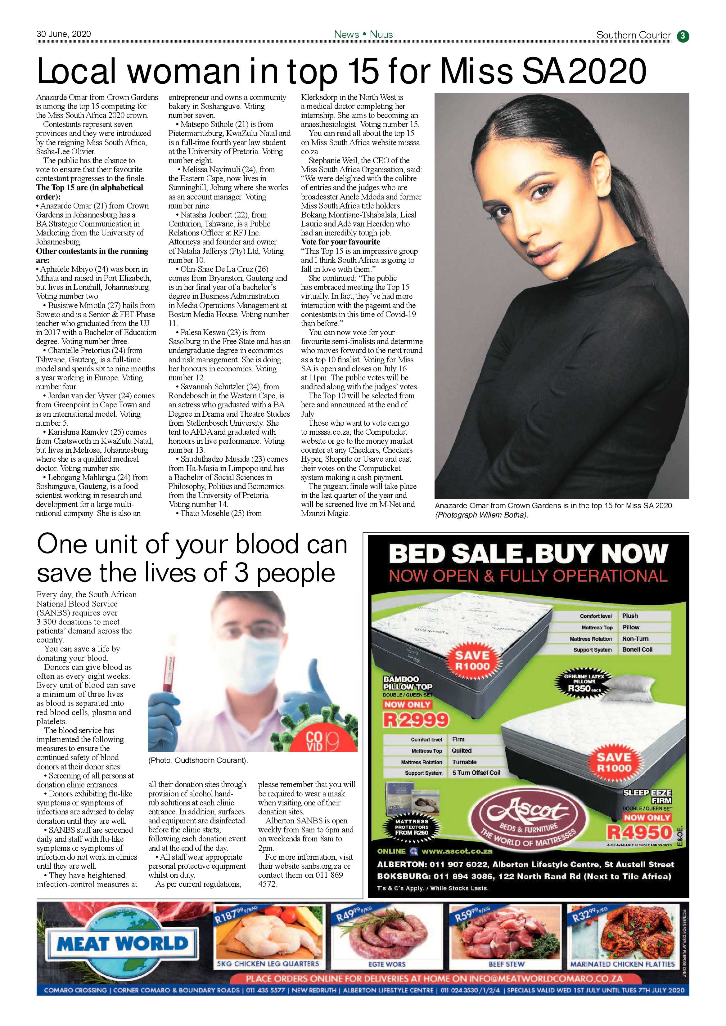 Southern Courier 30 June 2020 page 3