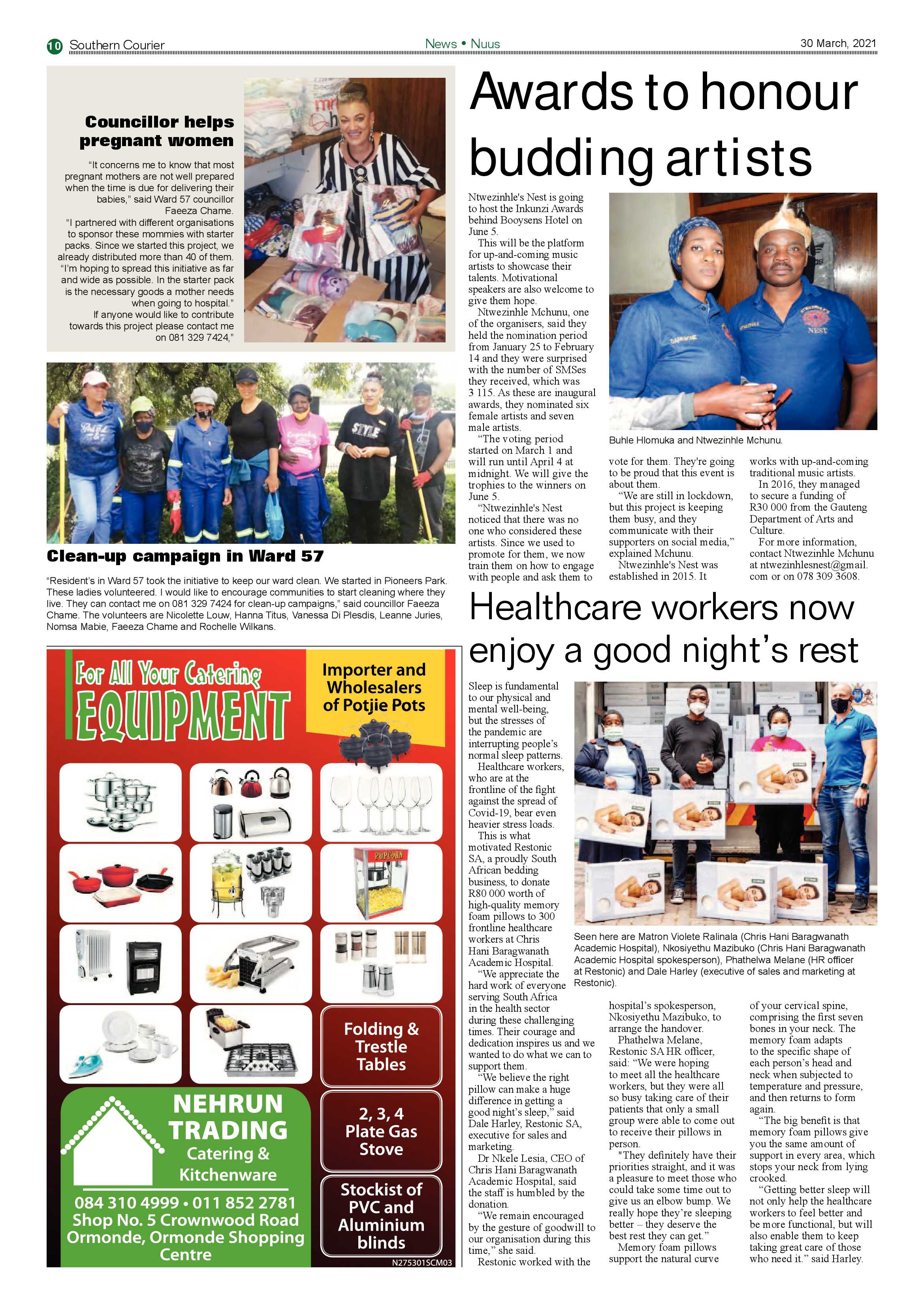 Southern Courier 30 March 2021 page 10