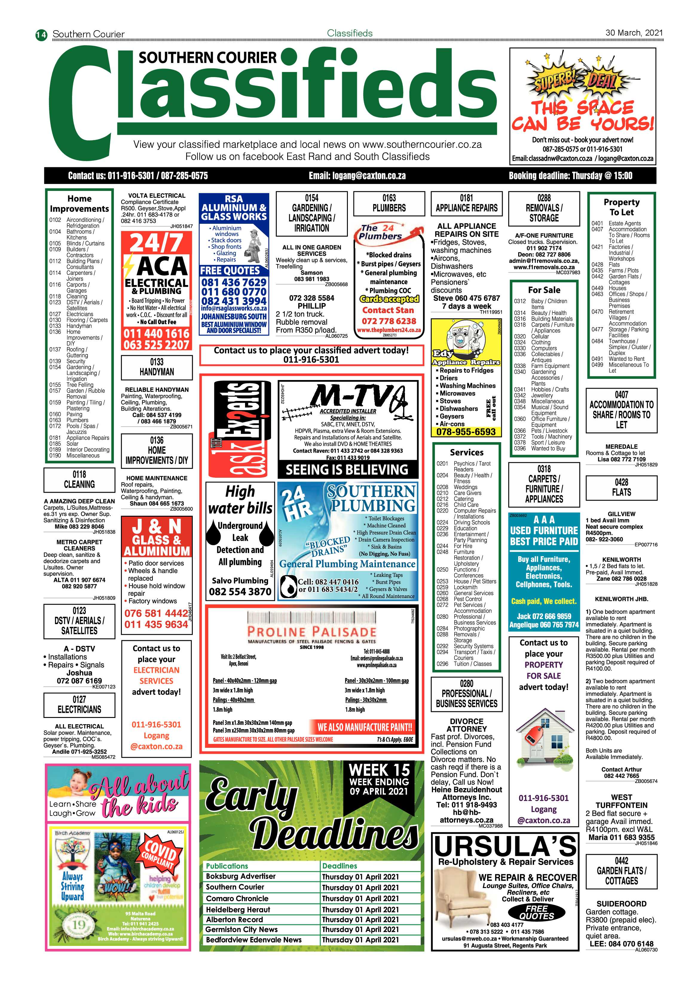 Southern Courier 30 March 2021 page 14