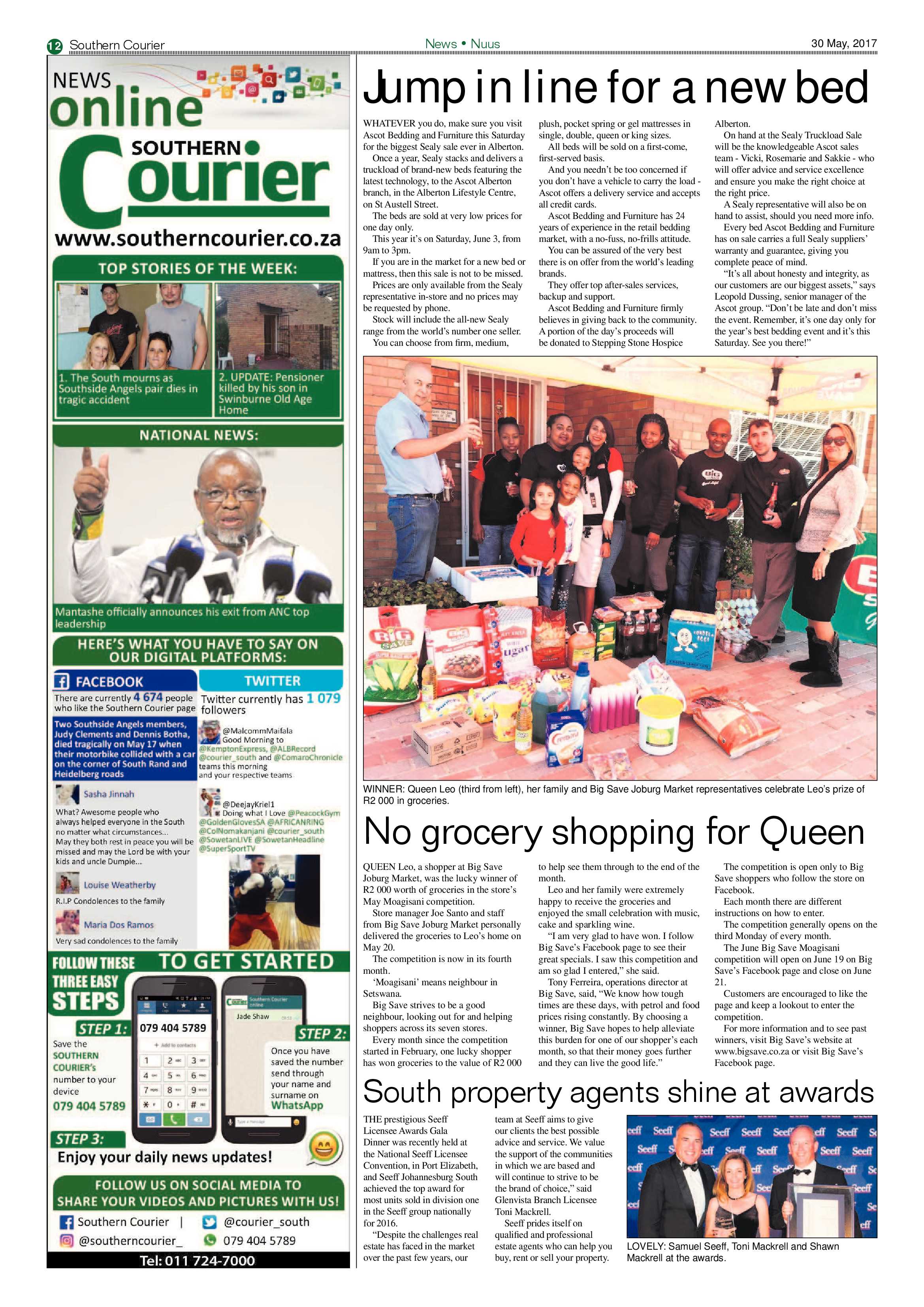Southern Courier 30 May 2017 page 12