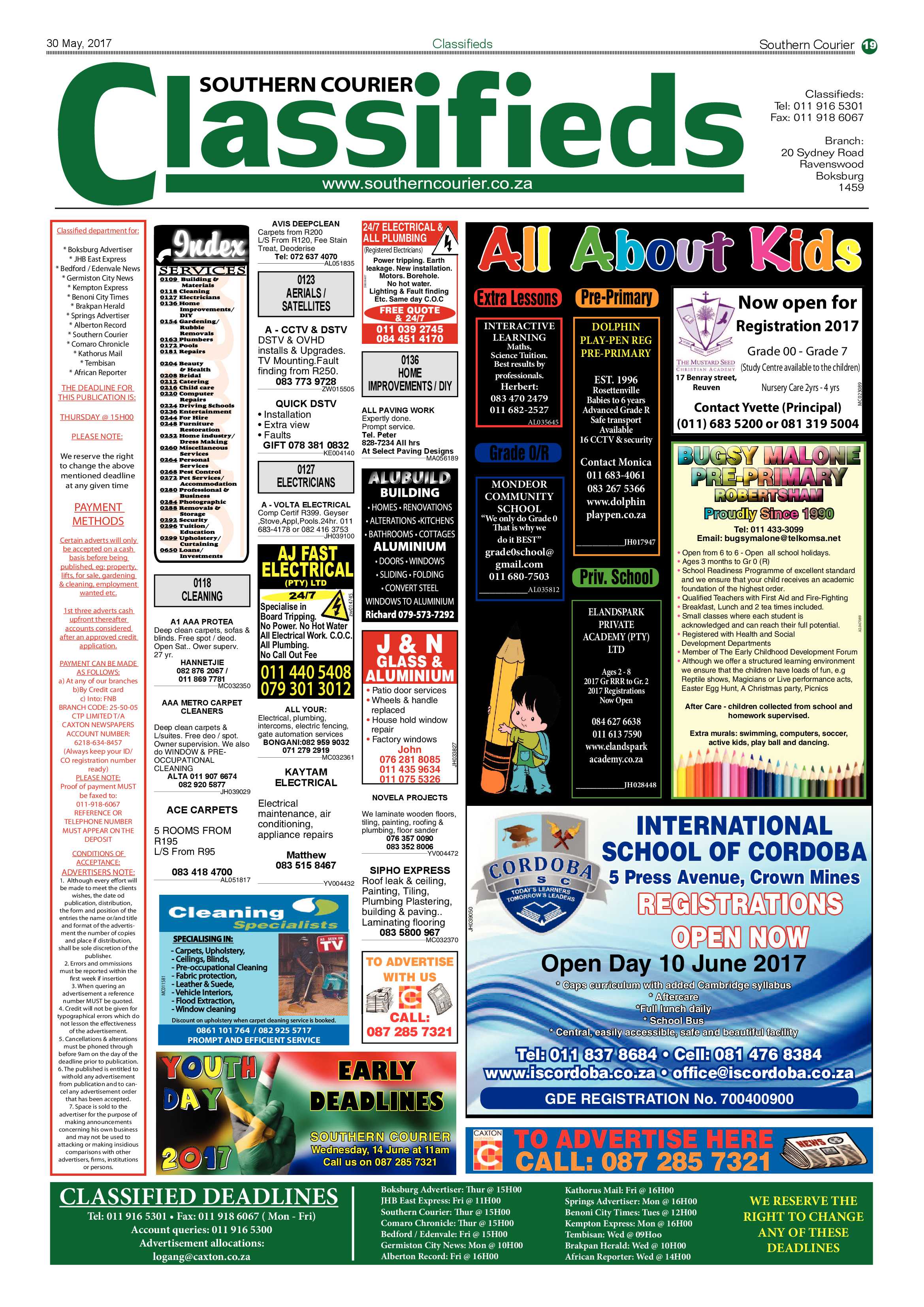 Southern Courier 30 May 2017 page 19
