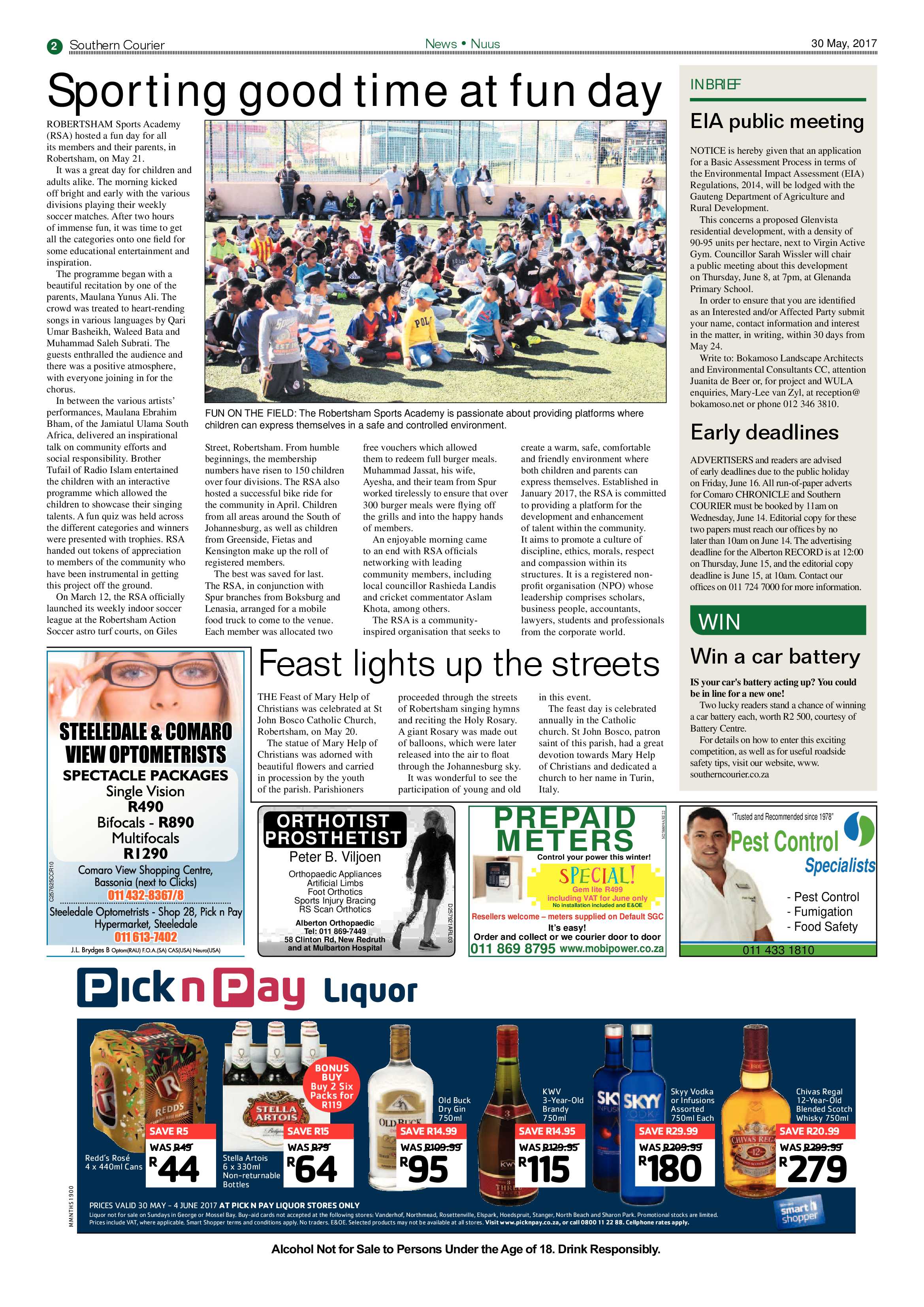 Southern Courier 30 May 2017 page 2
