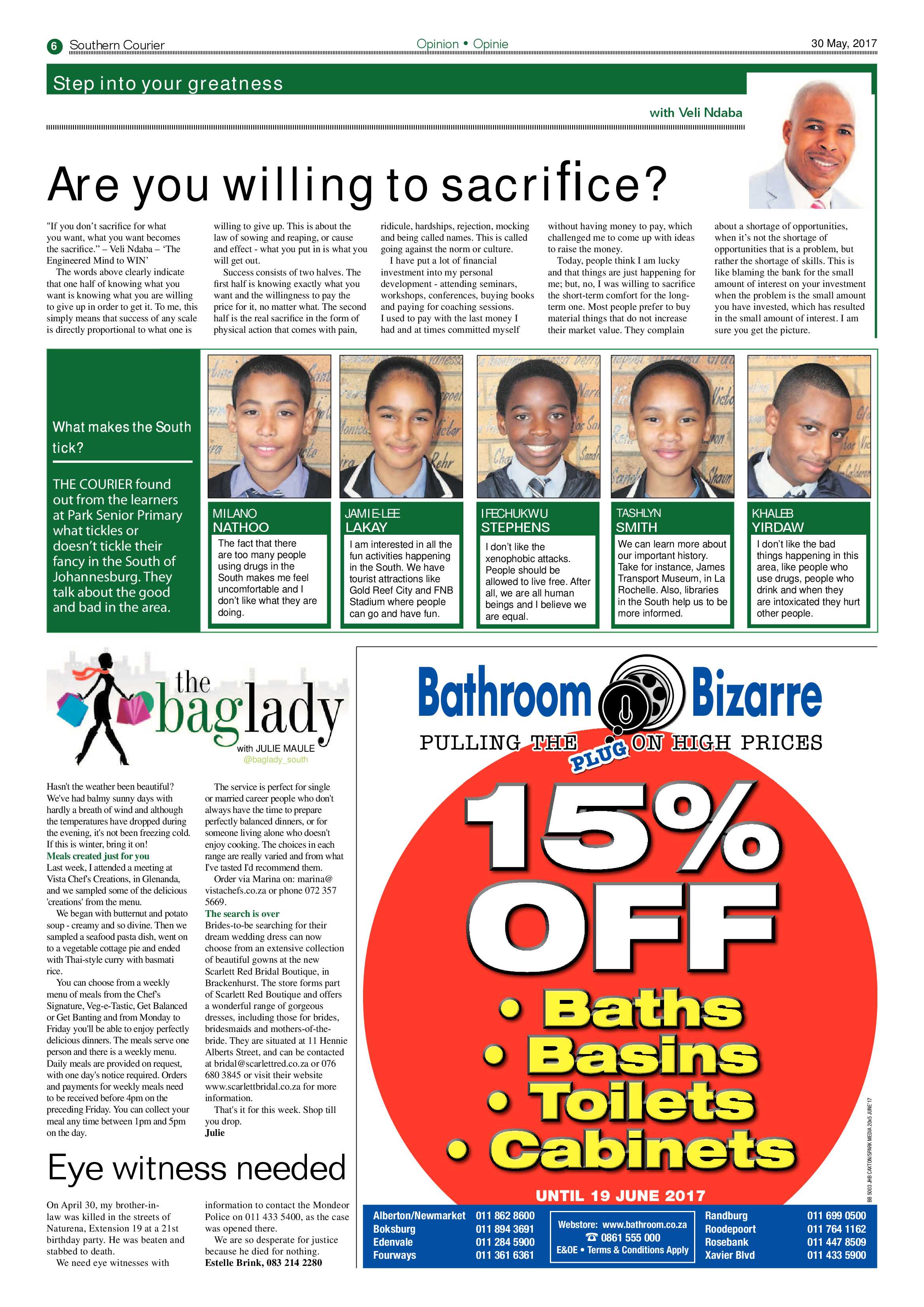 Southern Courier 30 May 2017 page 6