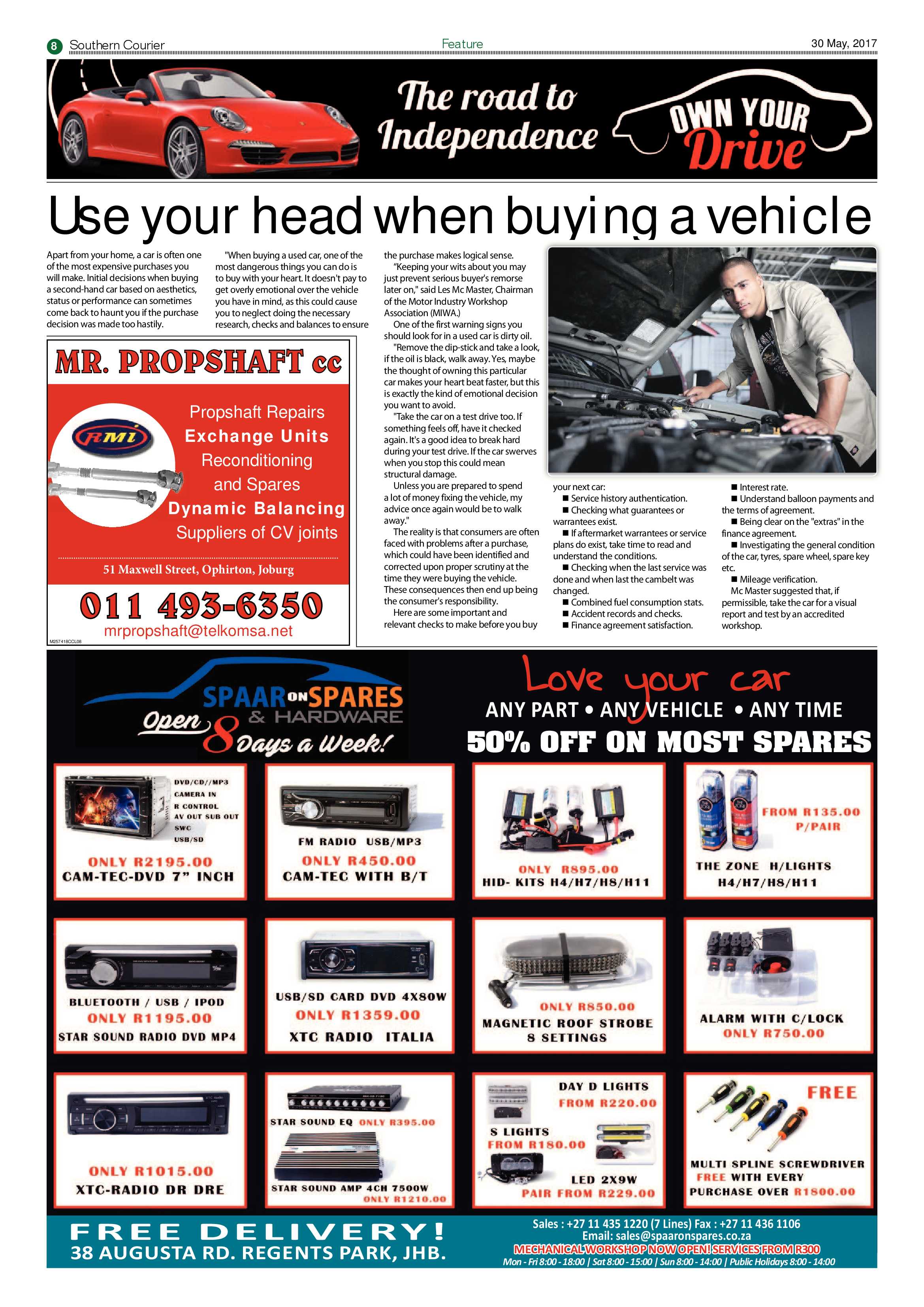 Southern Courier 30 May 2017 page 8