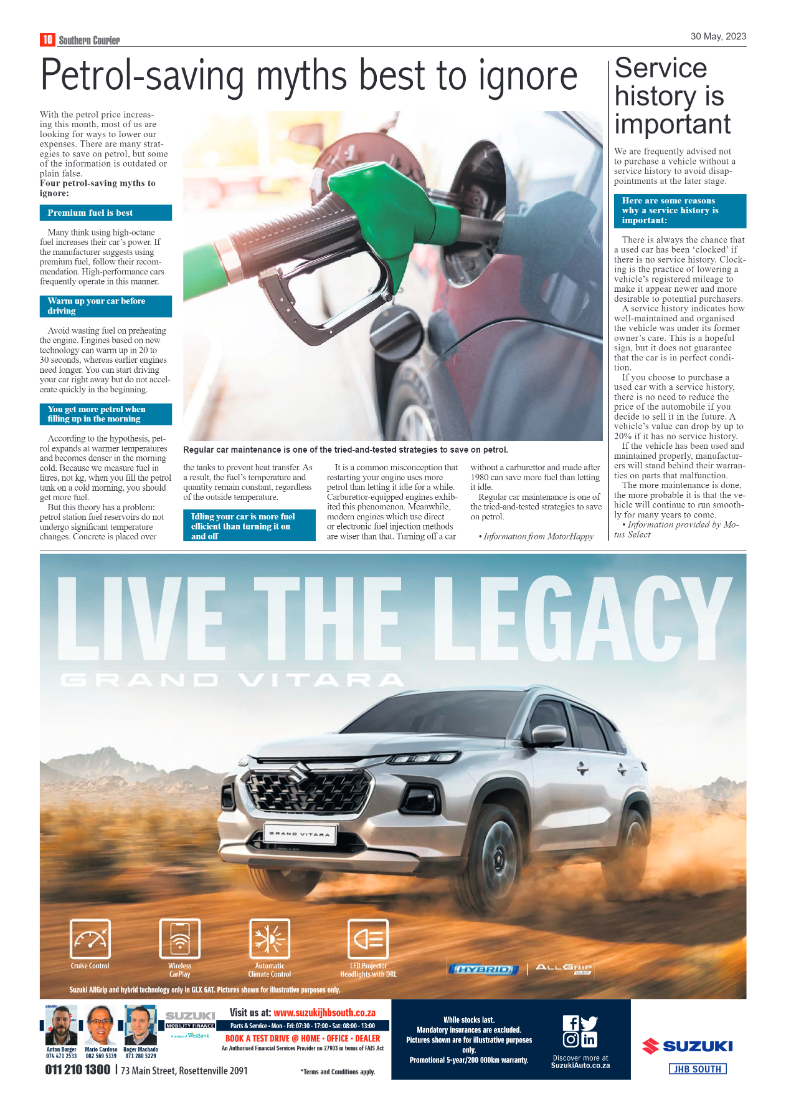 Southern Courier 30 May 2023 page 10