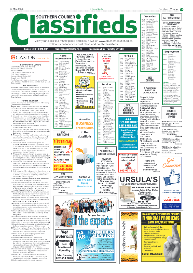 Southern Courier 30 May 2023 page 11
