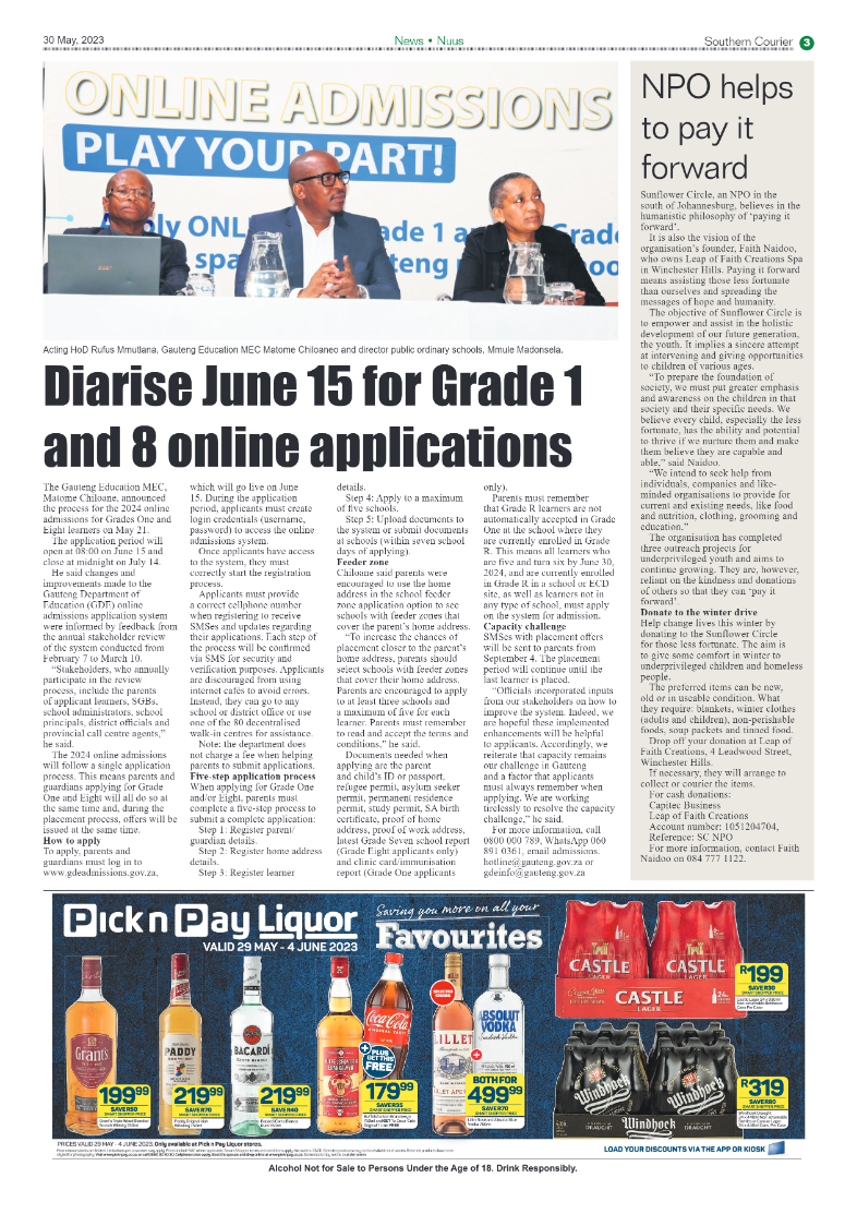 Southern Courier 30 May 2023 page 3