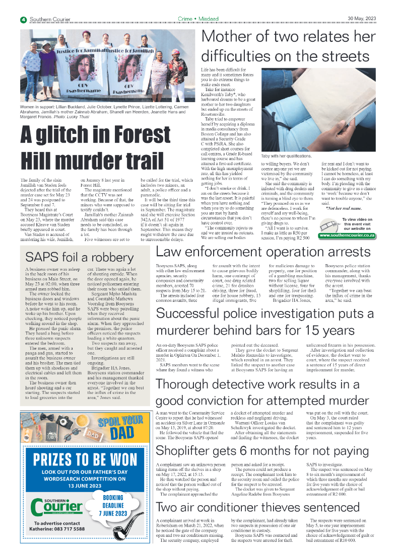 Southern Courier 30 May 2023 page 4