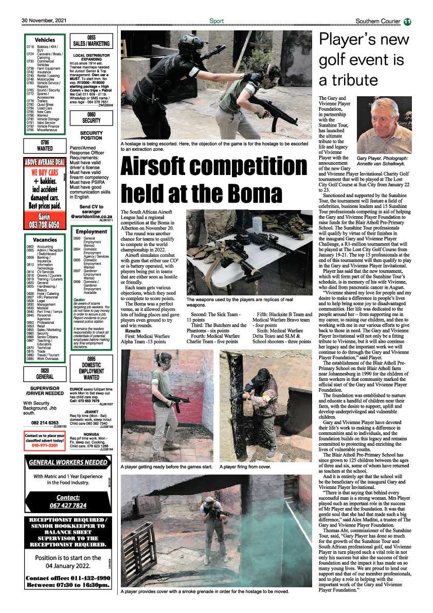 Southern Courier 30 November 2021 page 11