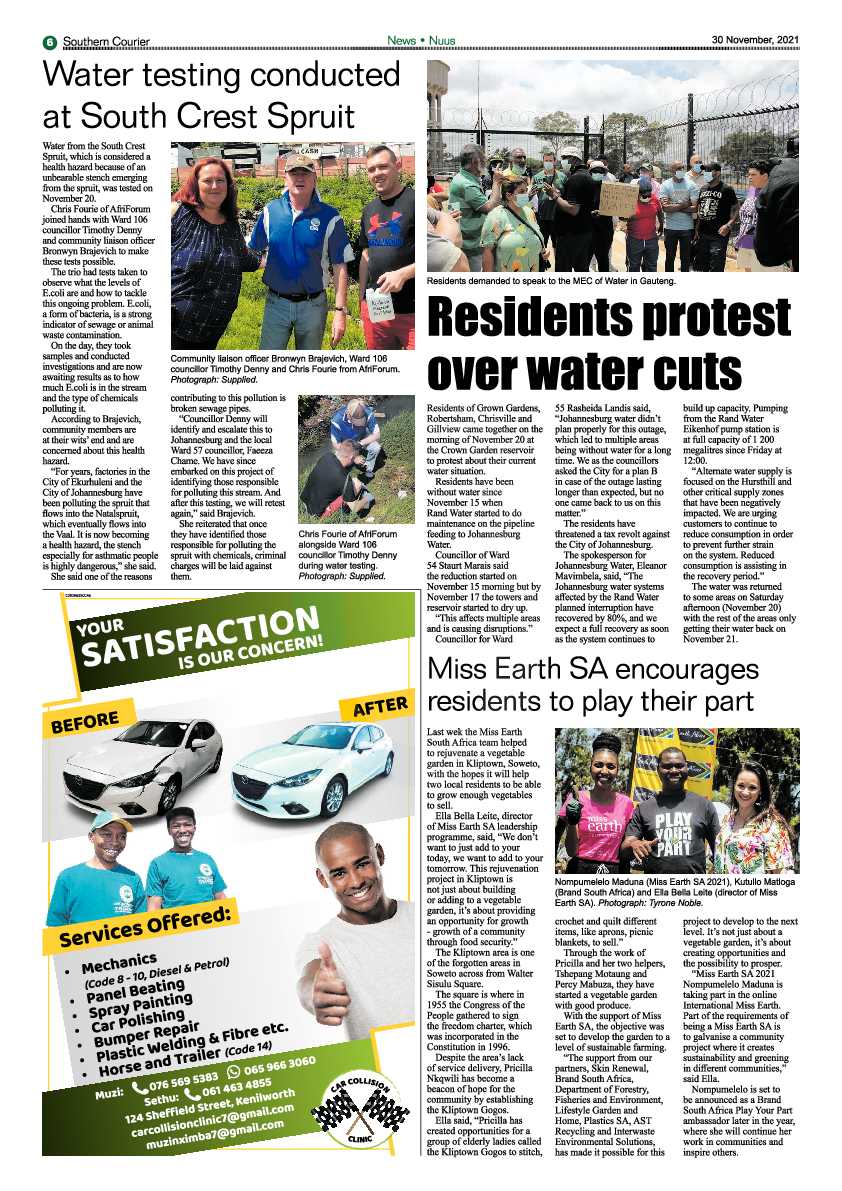 Southern Courier 30 November 2021 page 6