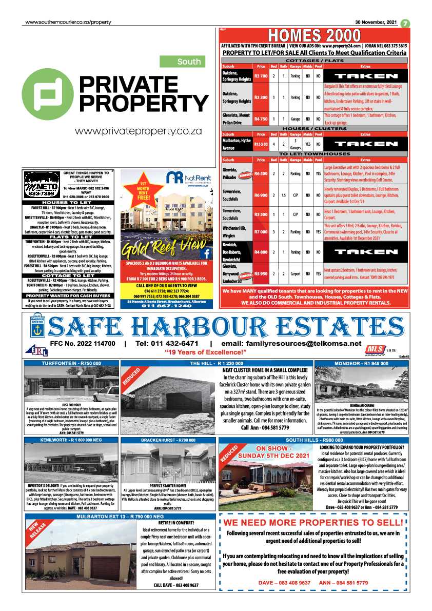 Southern Courier 30 November 2021 page 7