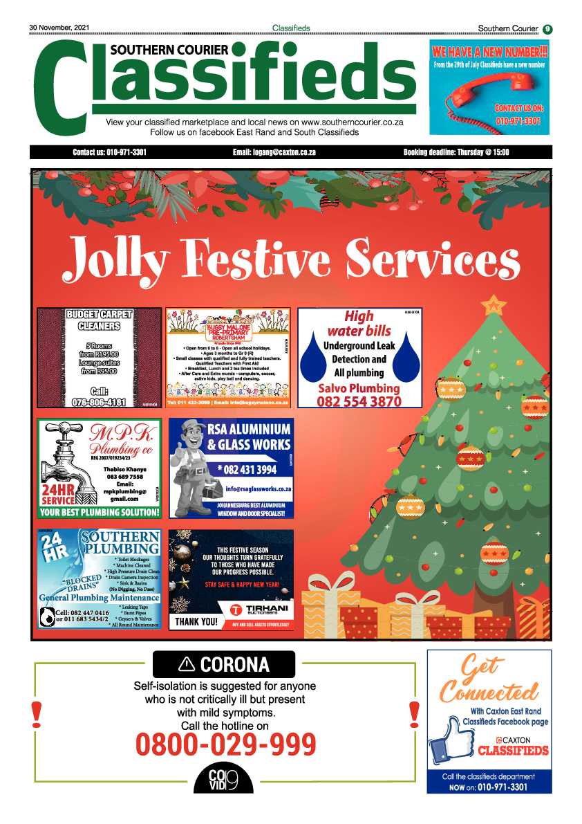 Southern Courier 30 November 2021 page 9