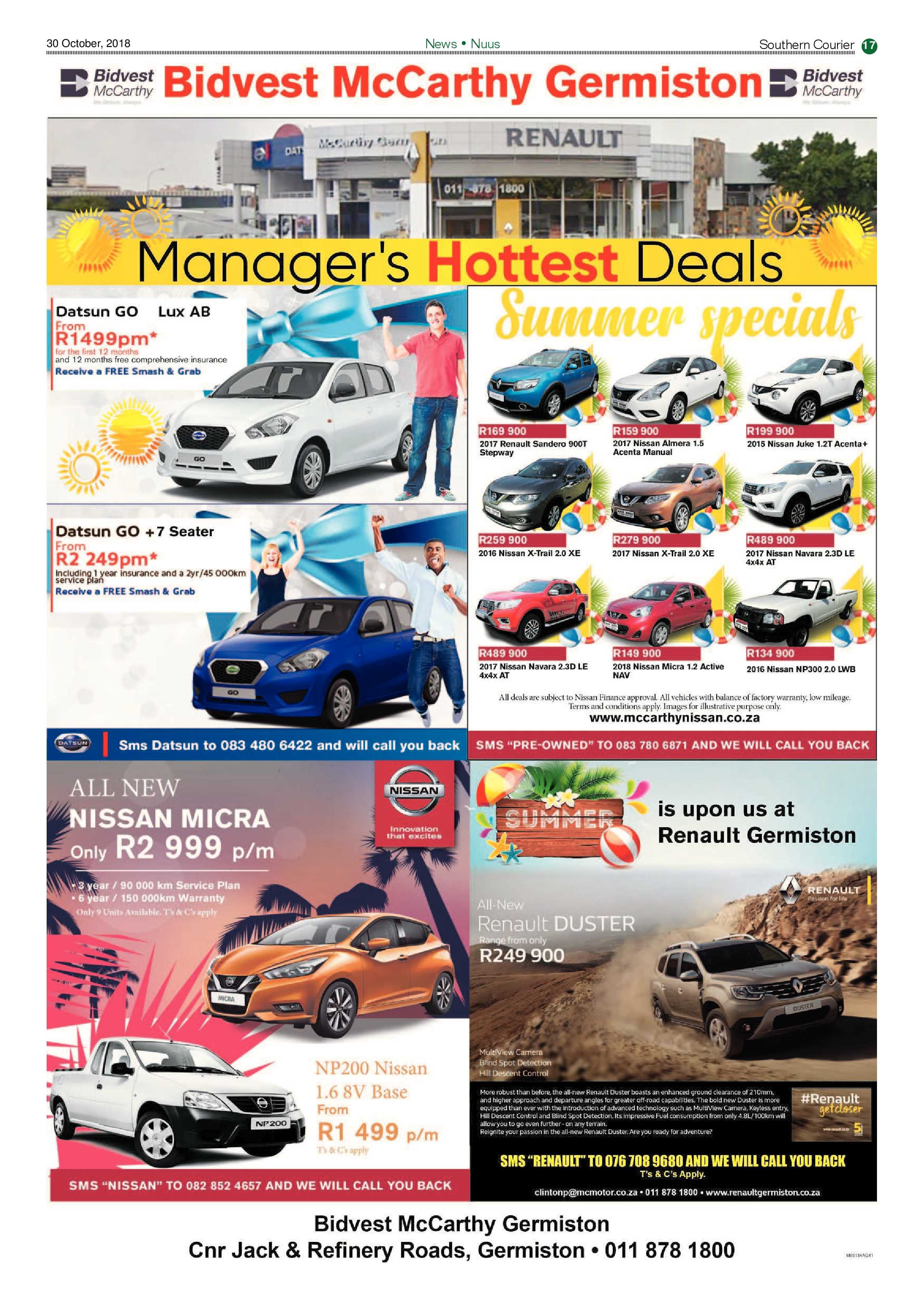 Southern Courier 30 October 2018 page 17