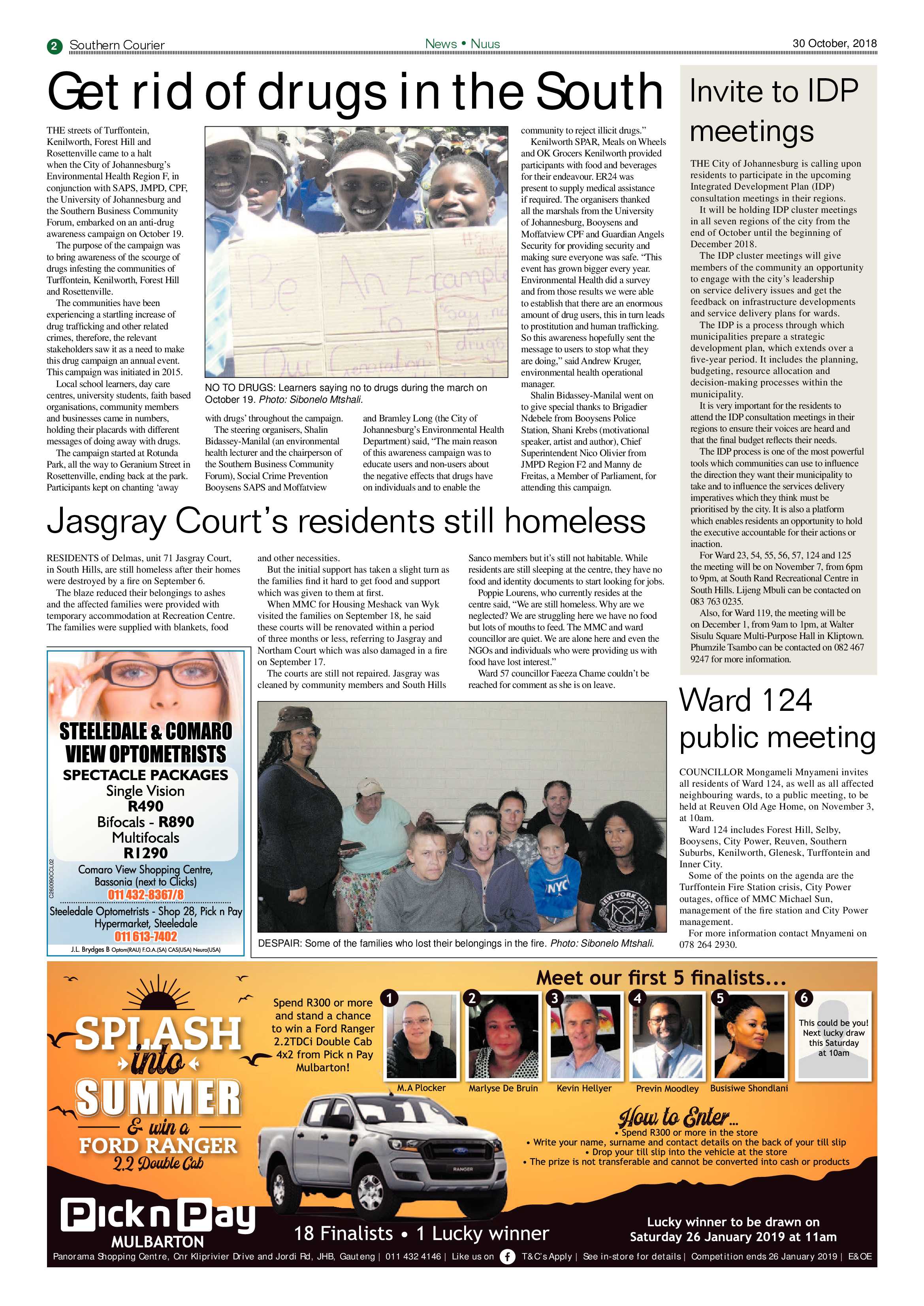 Southern Courier 30 October 2018 page 2