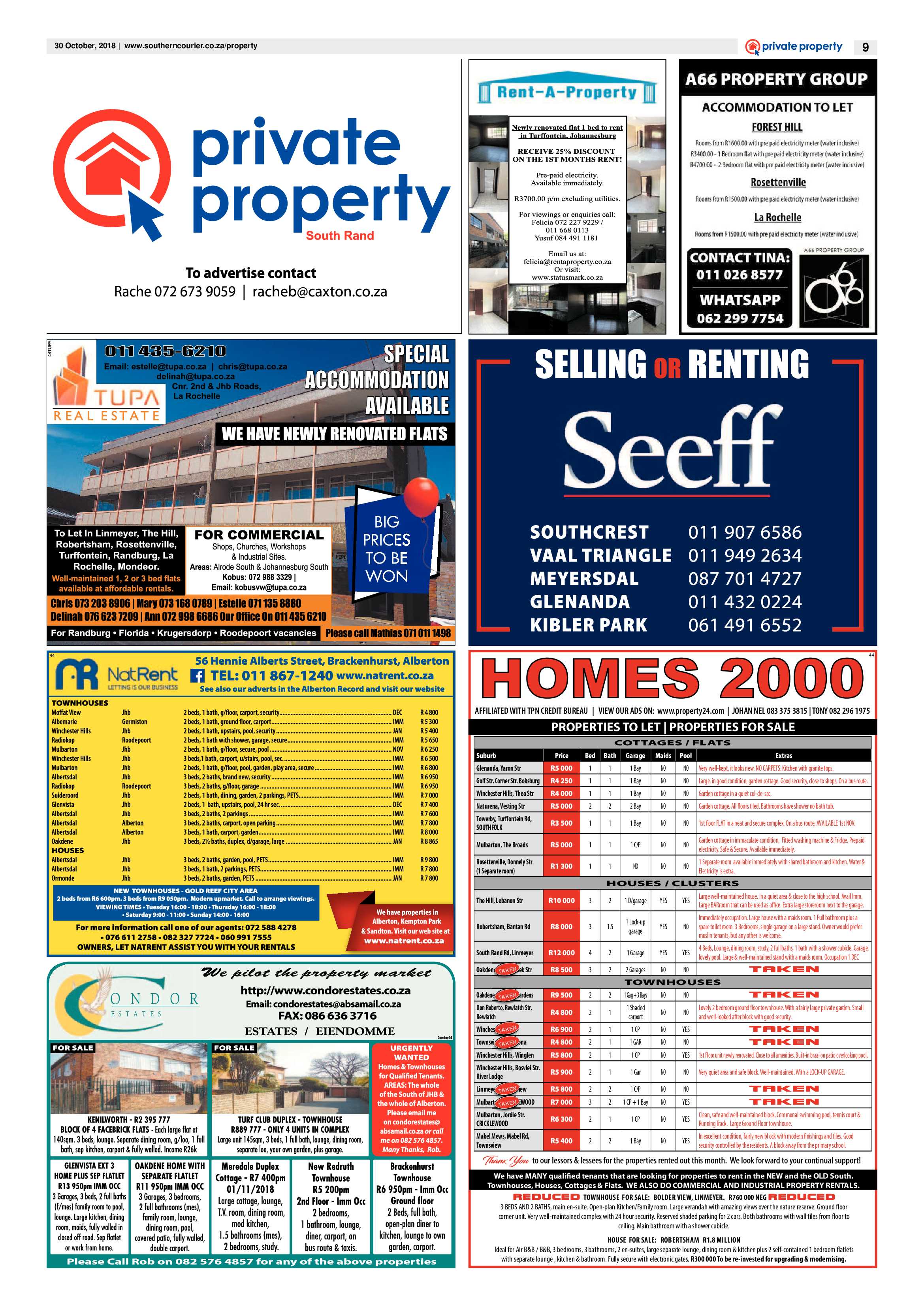 Southern Courier 30 October 2018 page 9