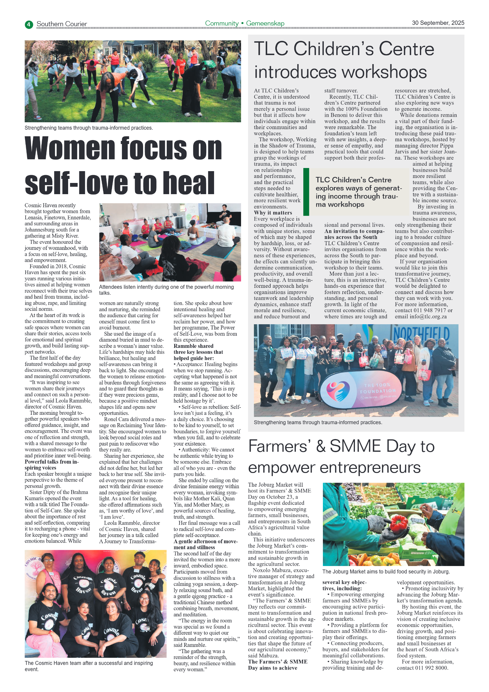 Southern Courier 30 September 2025 page 4