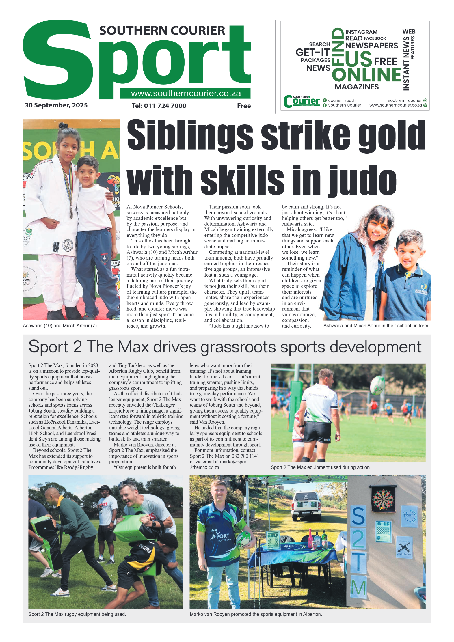 Southern Courier 30 September 2025 page 8