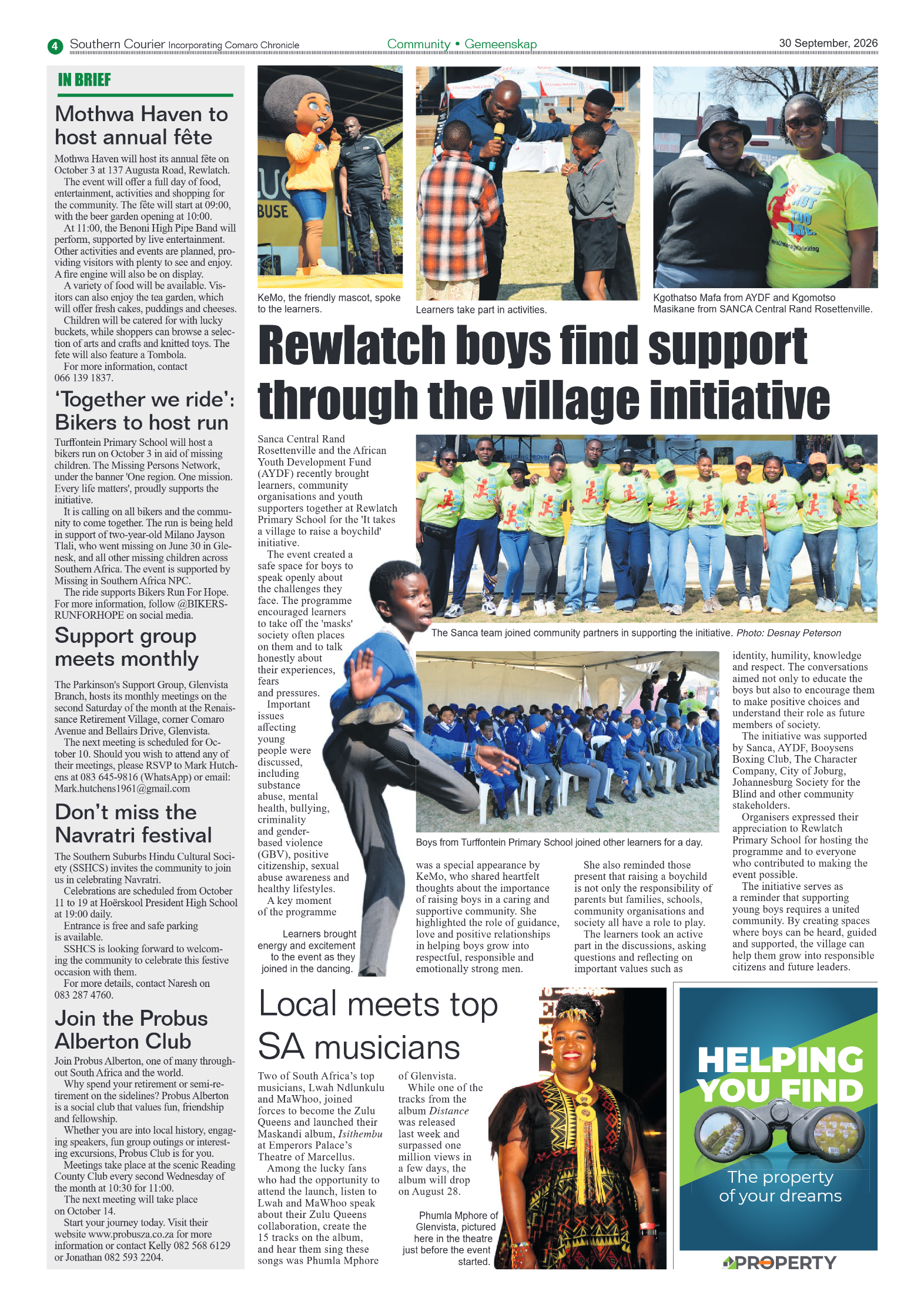 Southern Courier 30 September 2026 page 4