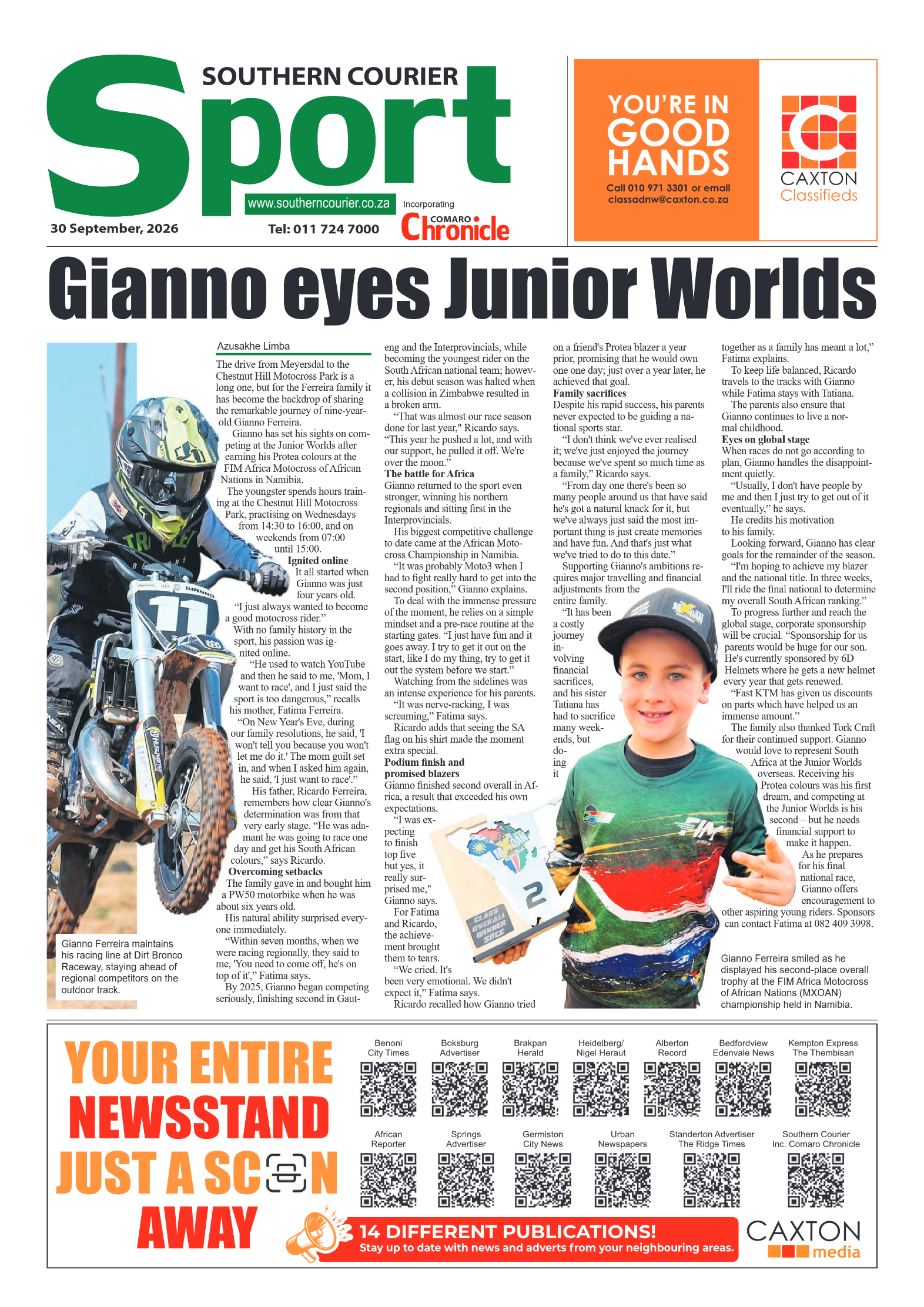 Southern Courier 30 September 2026 page 8