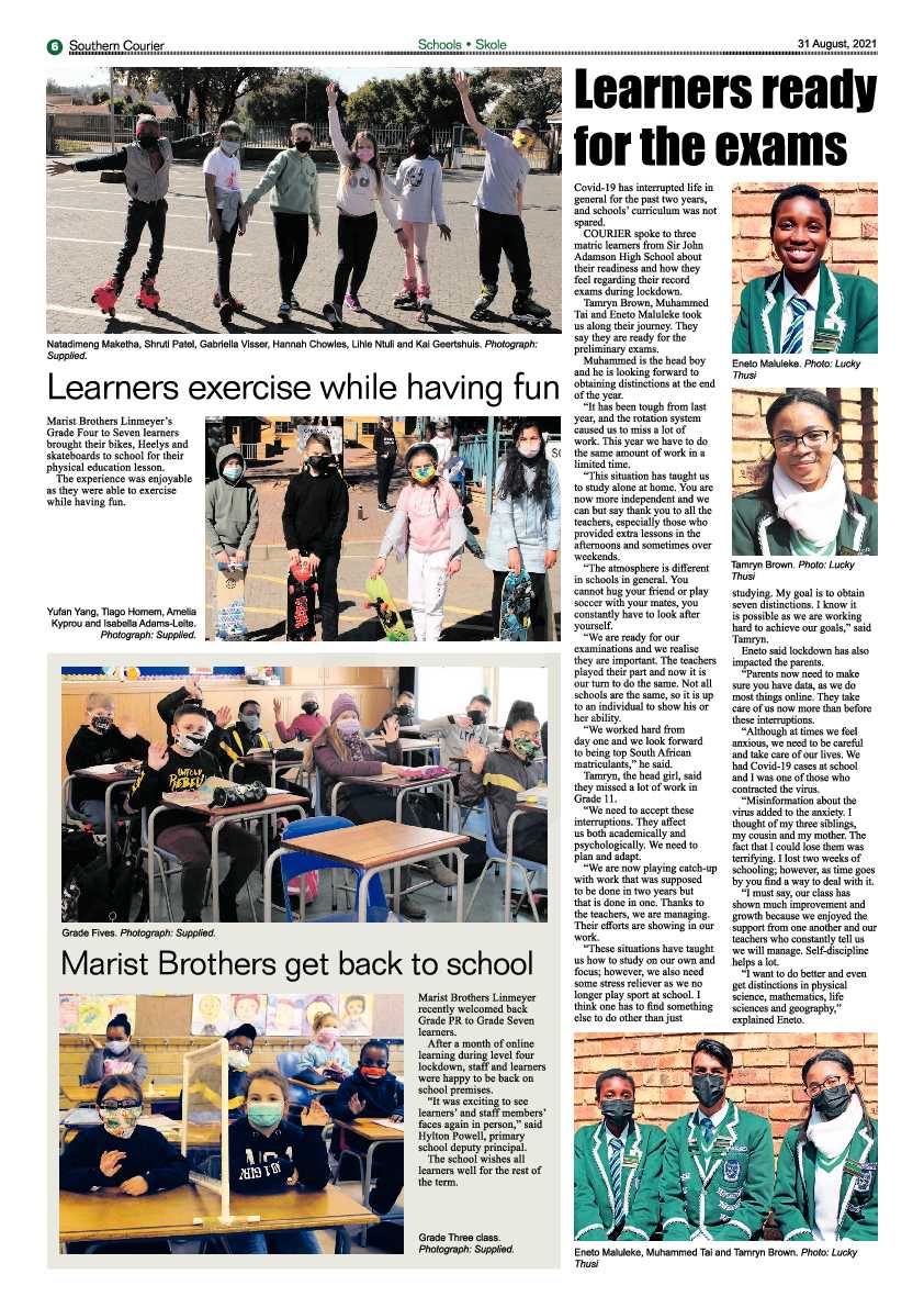 Southern Courier 31 August 2021 page 6