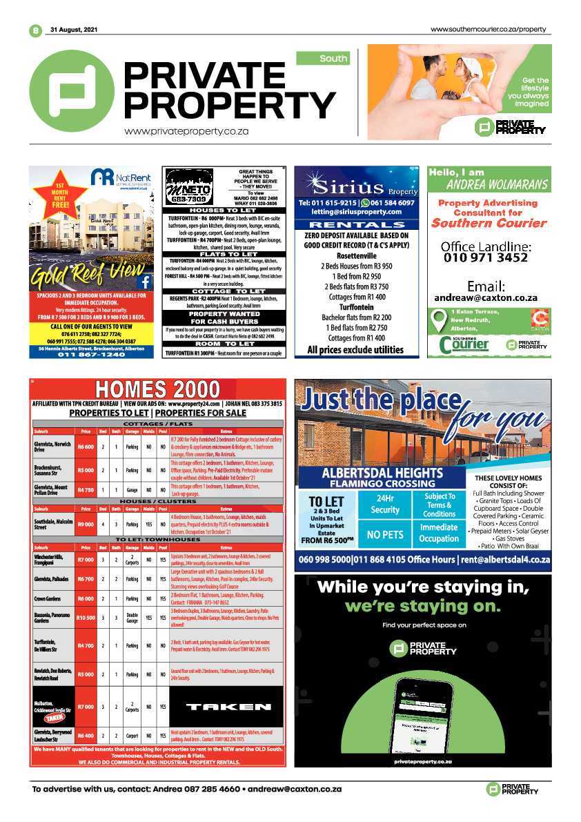 Southern Courier 31 August 2021 page 8