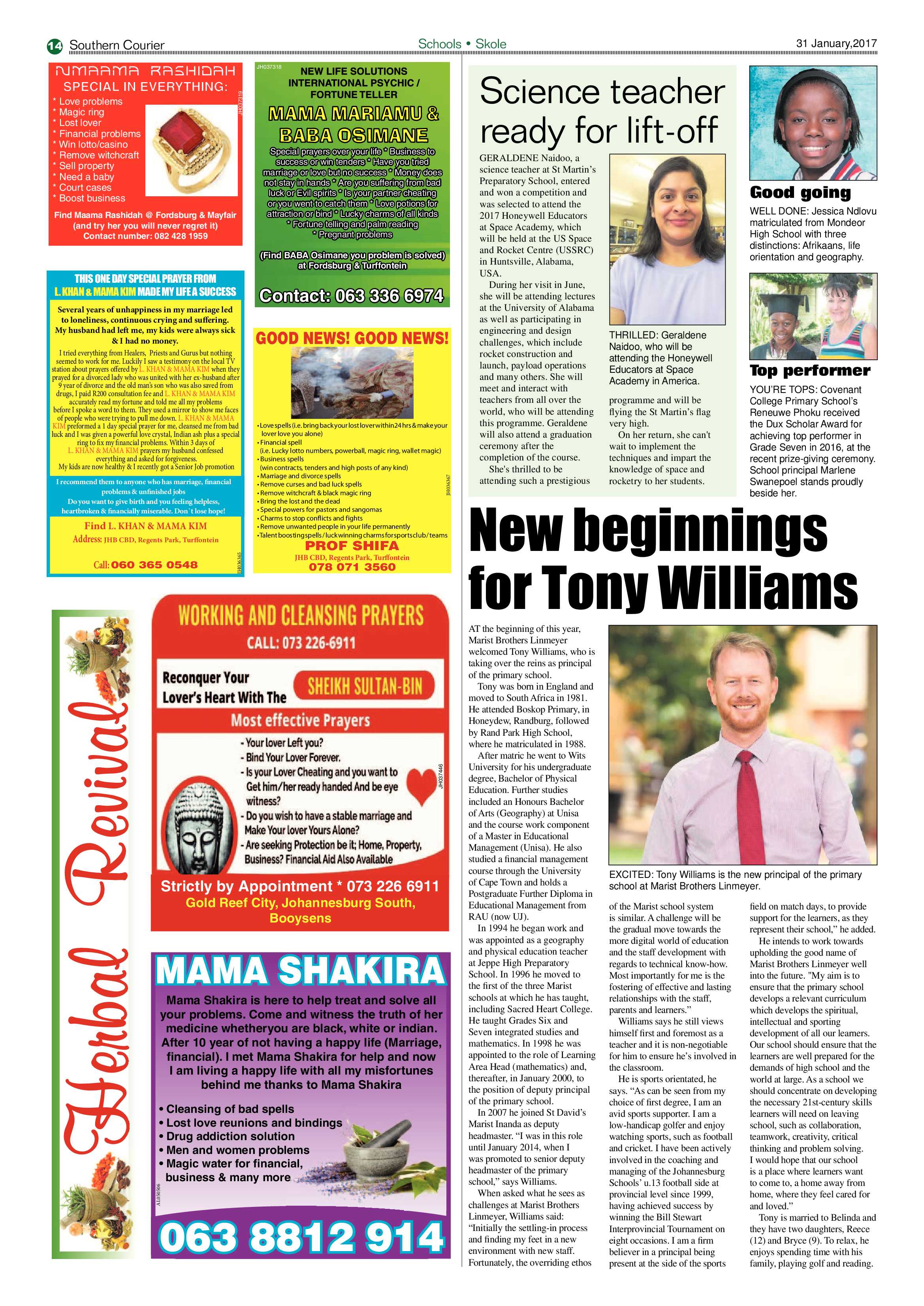 Southern Courier 31 January 2017 page 14