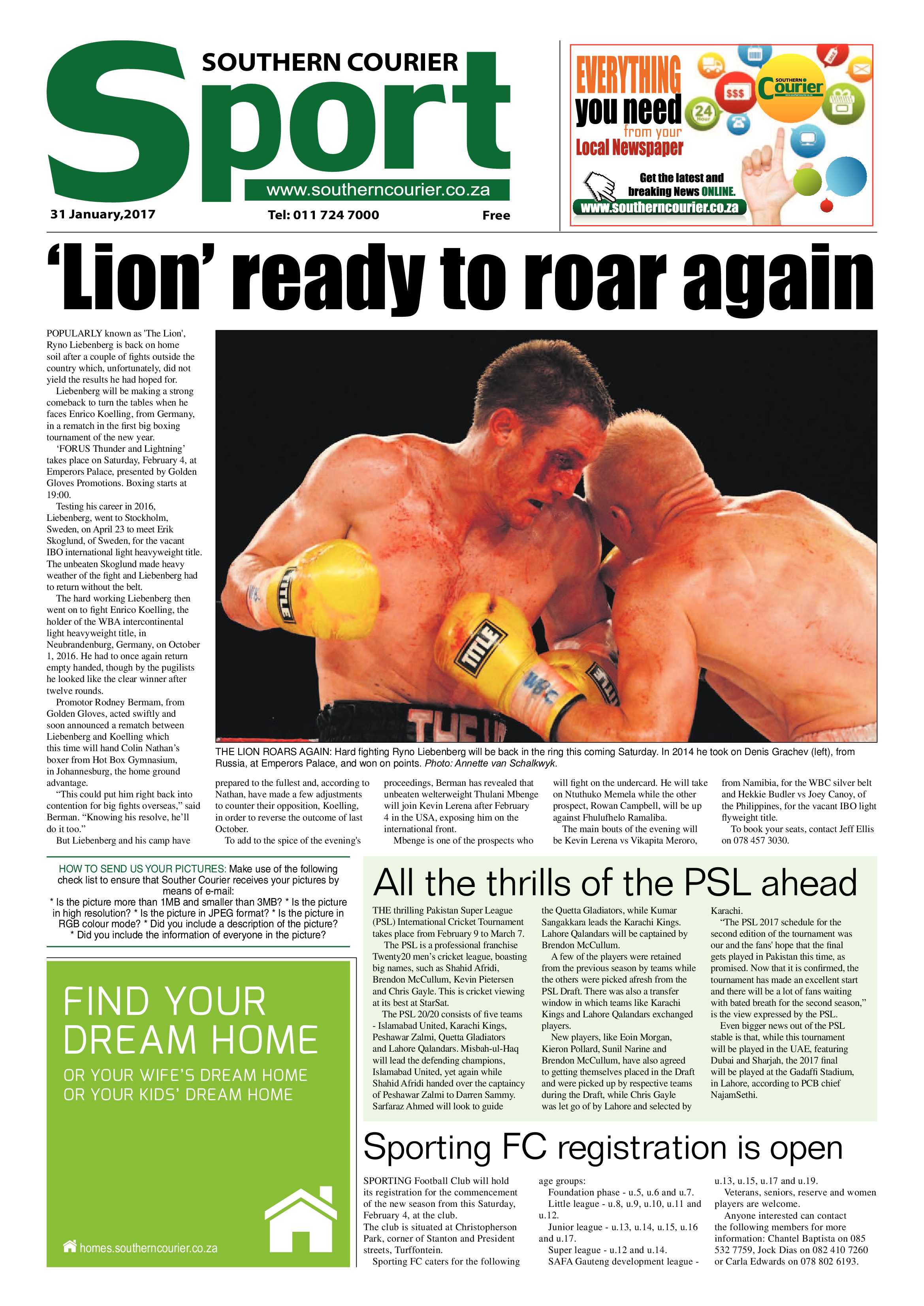 Southern Courier 31 January 2017 page 16