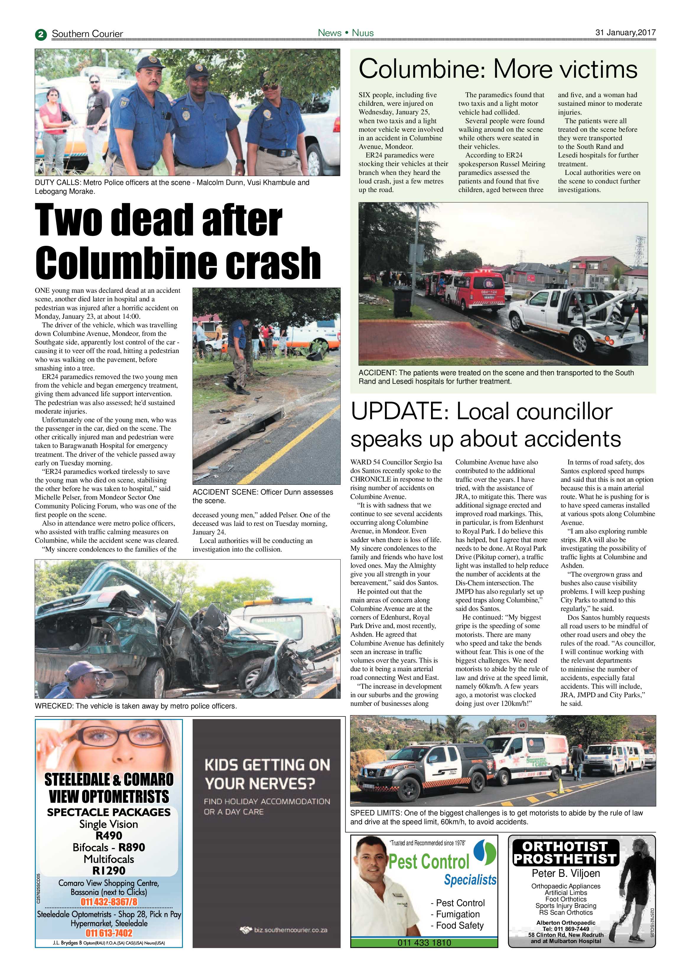 Southern Courier 31 January 2017 page 2
