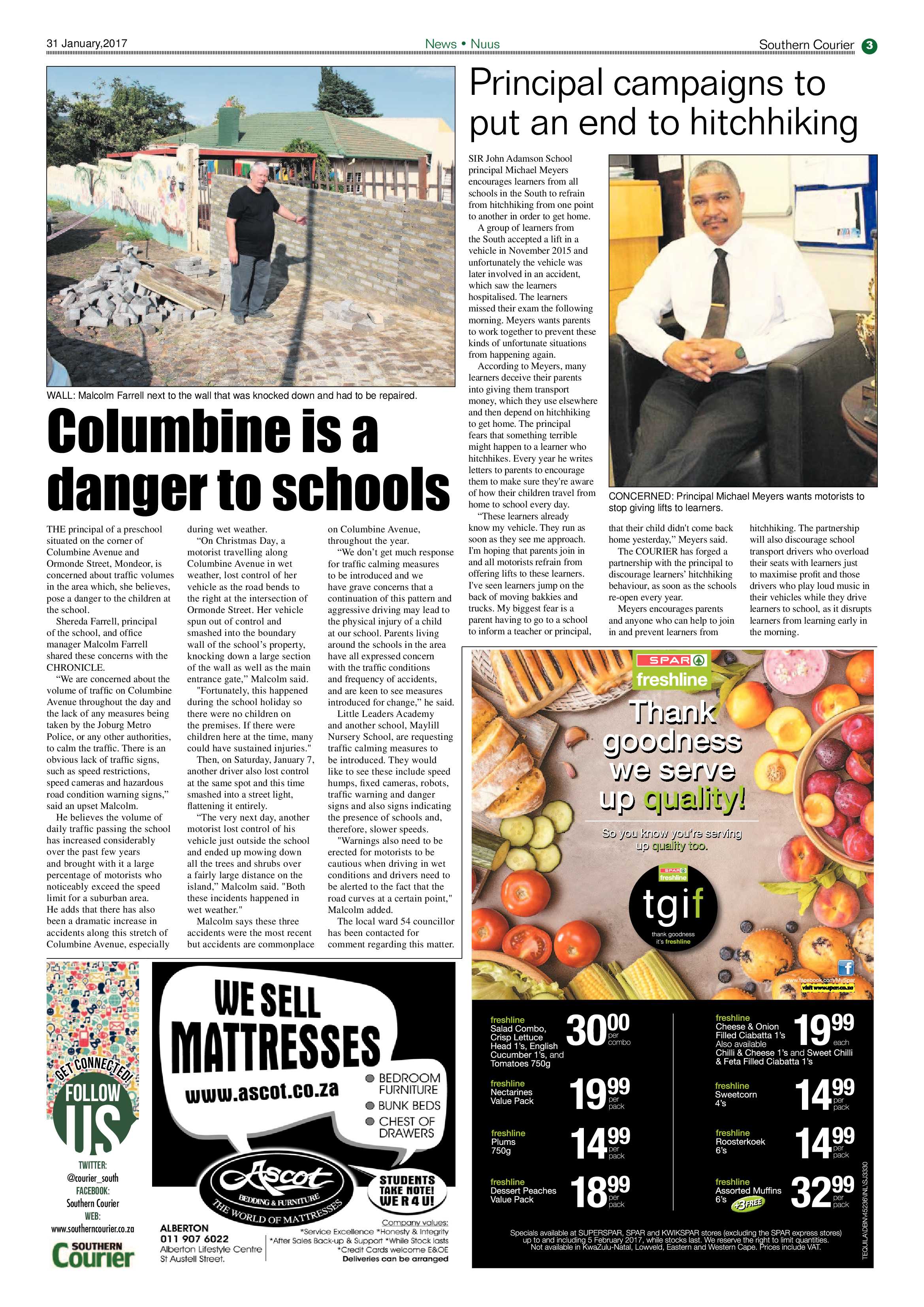 Southern Courier 31 January 2017 page 3