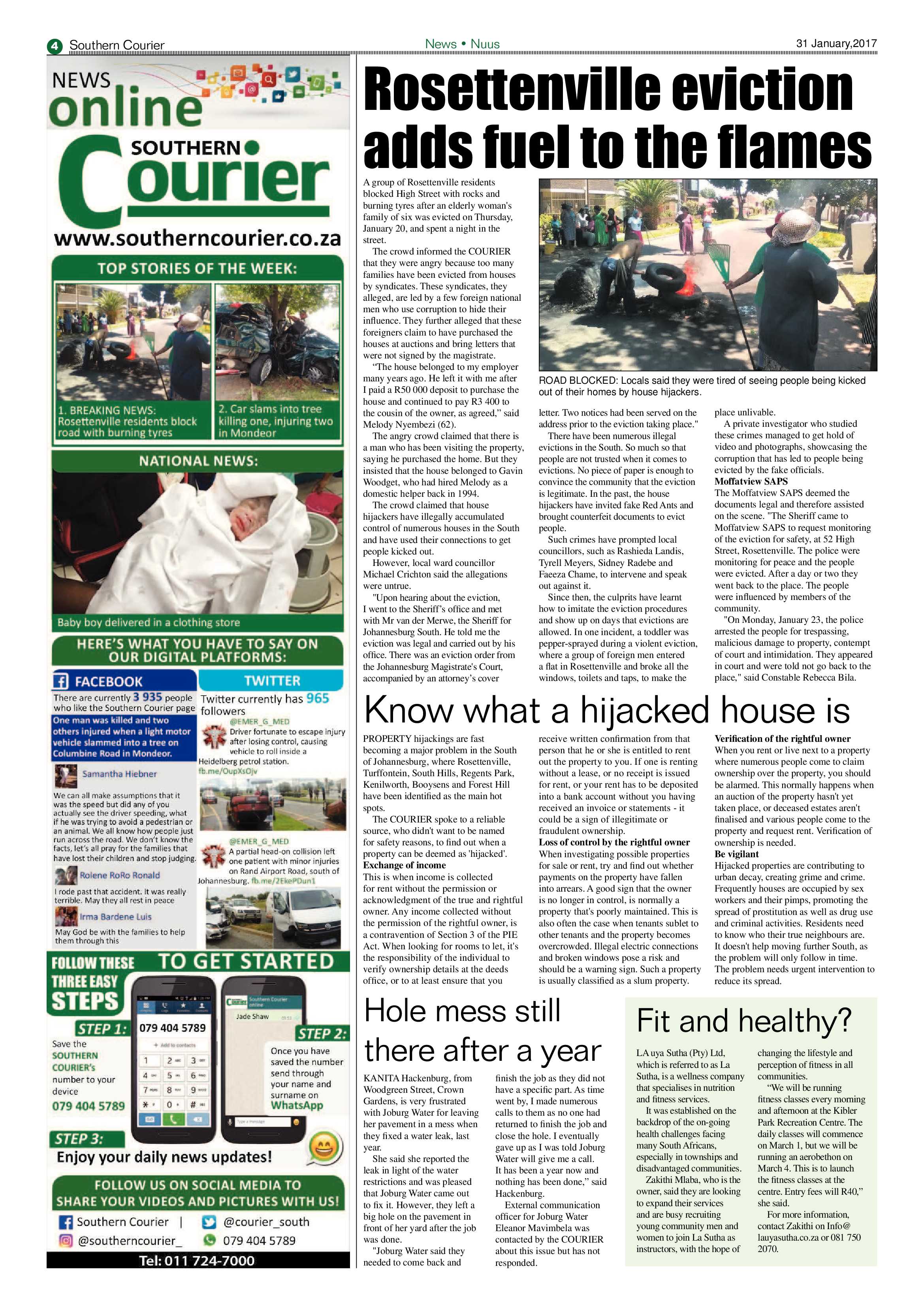 Southern Courier 31 January 2017 page 4