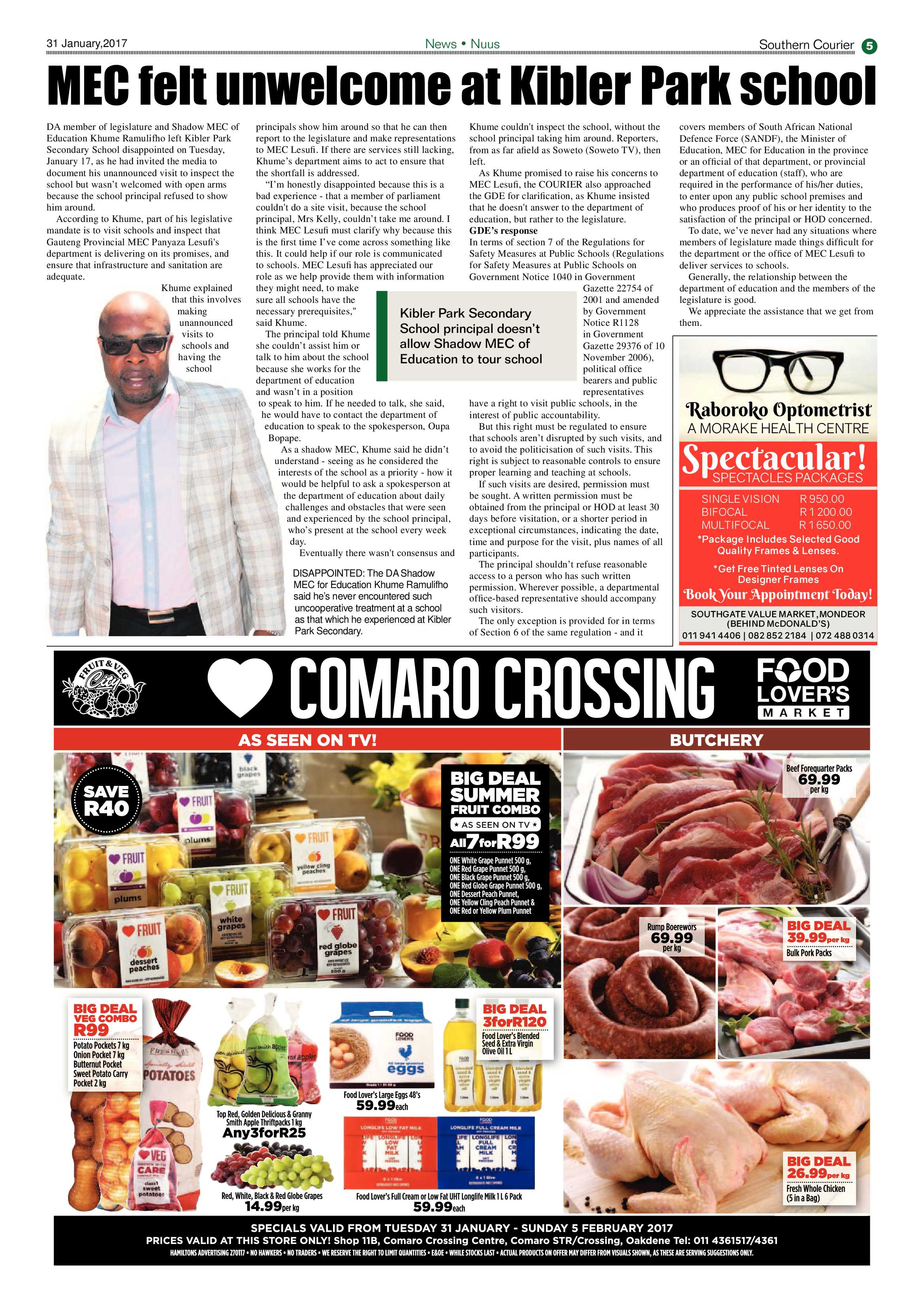 Southern Courier 31 January 2017 page 5