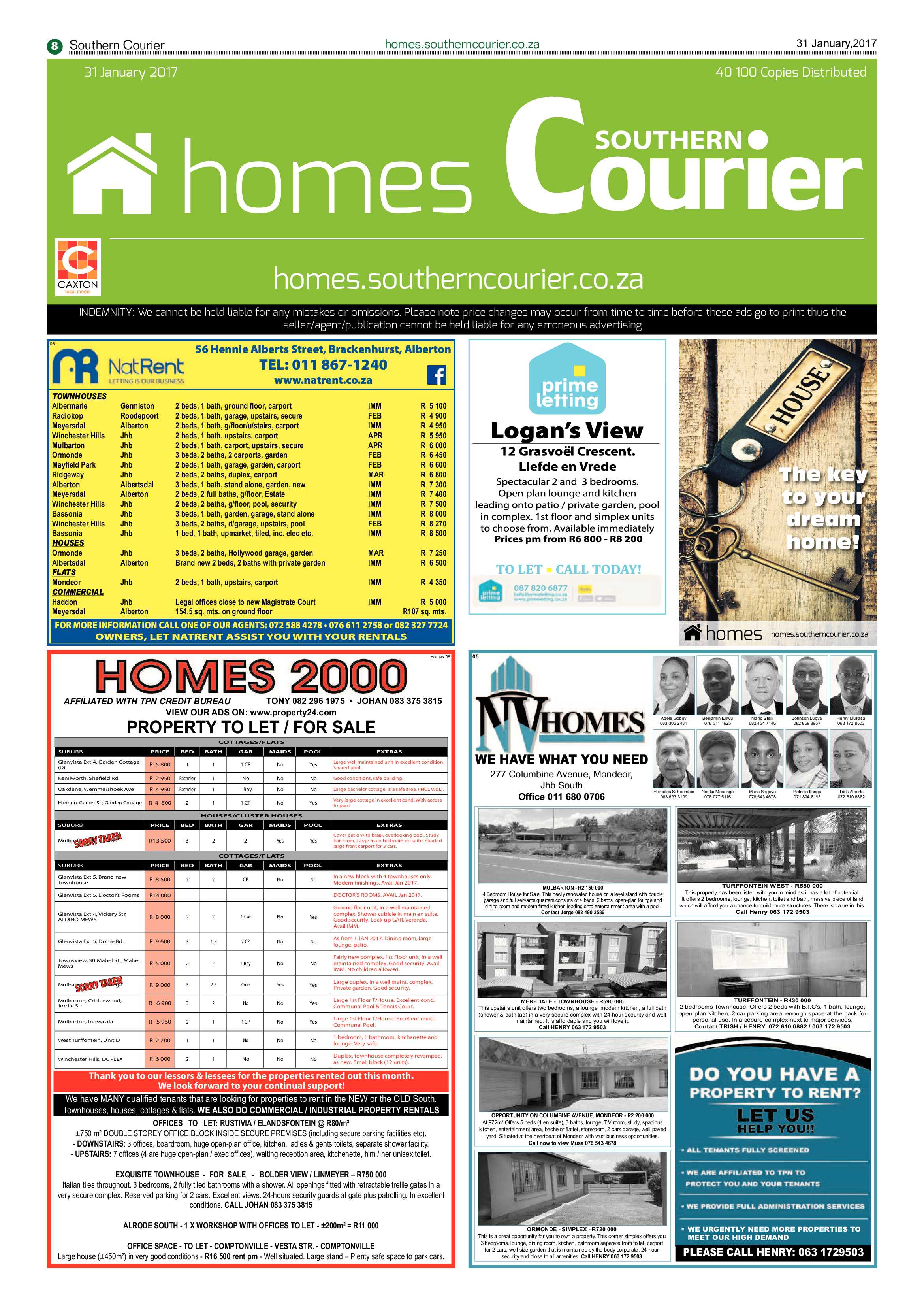 Southern Courier 31 January 2017 page 8