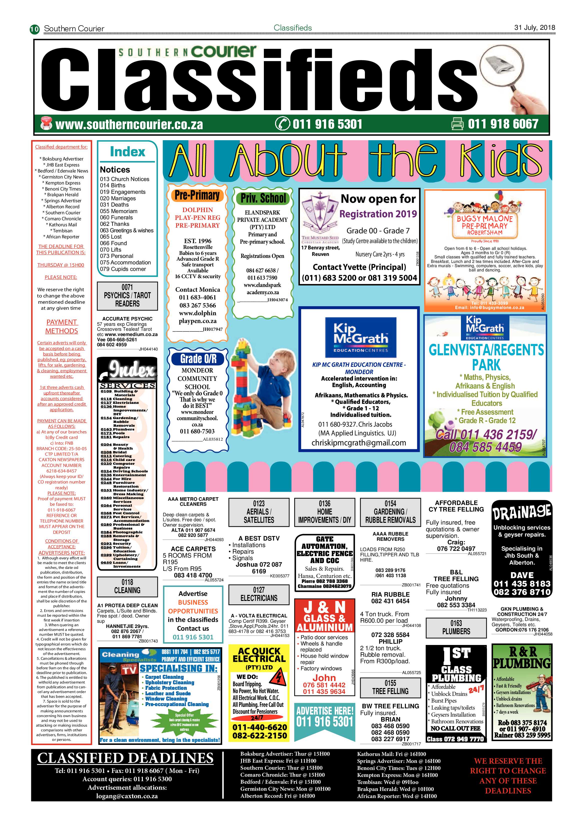 Southern Courier 31 July 2018 page 10