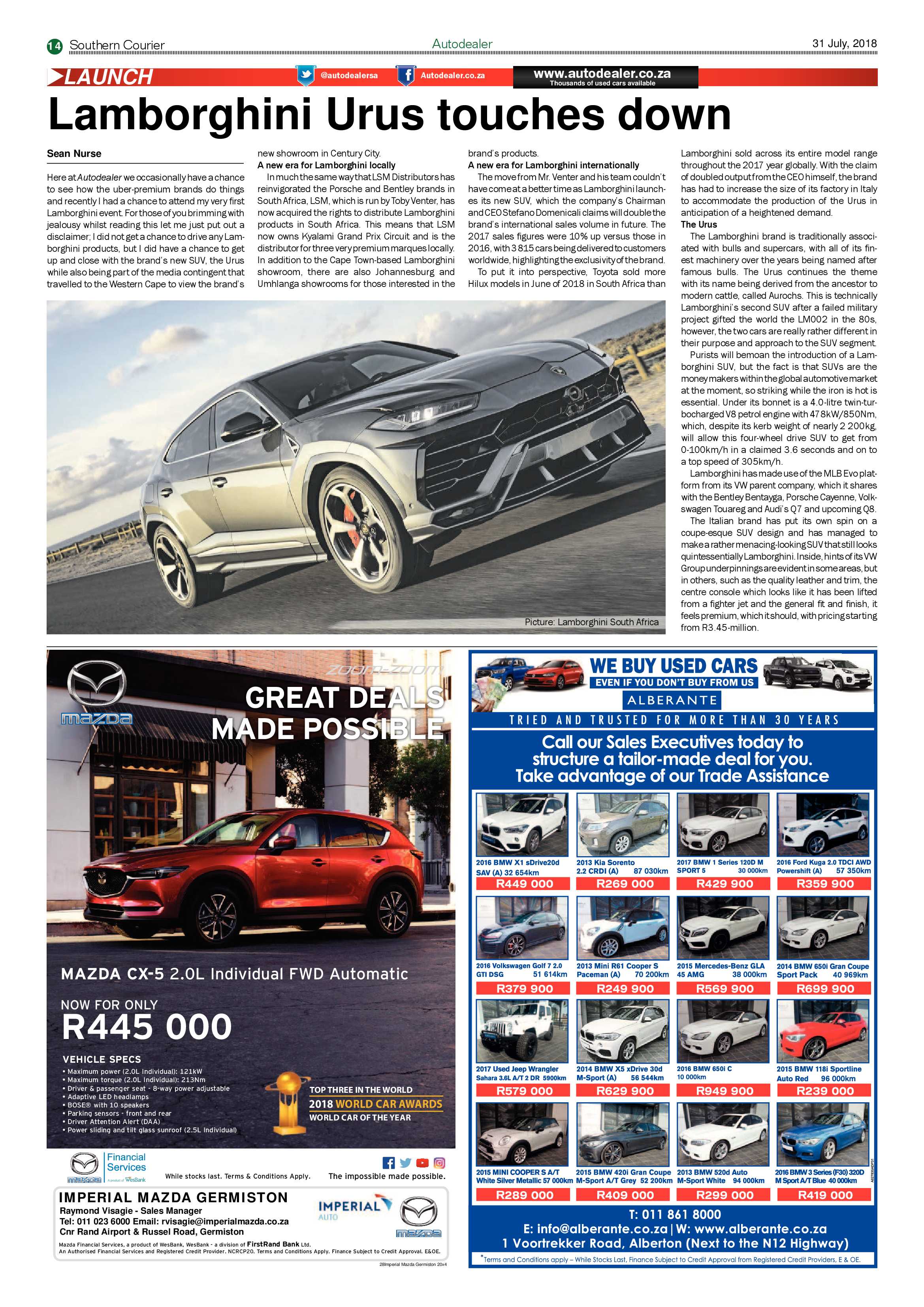 Southern Courier 31 July 2018 page 14