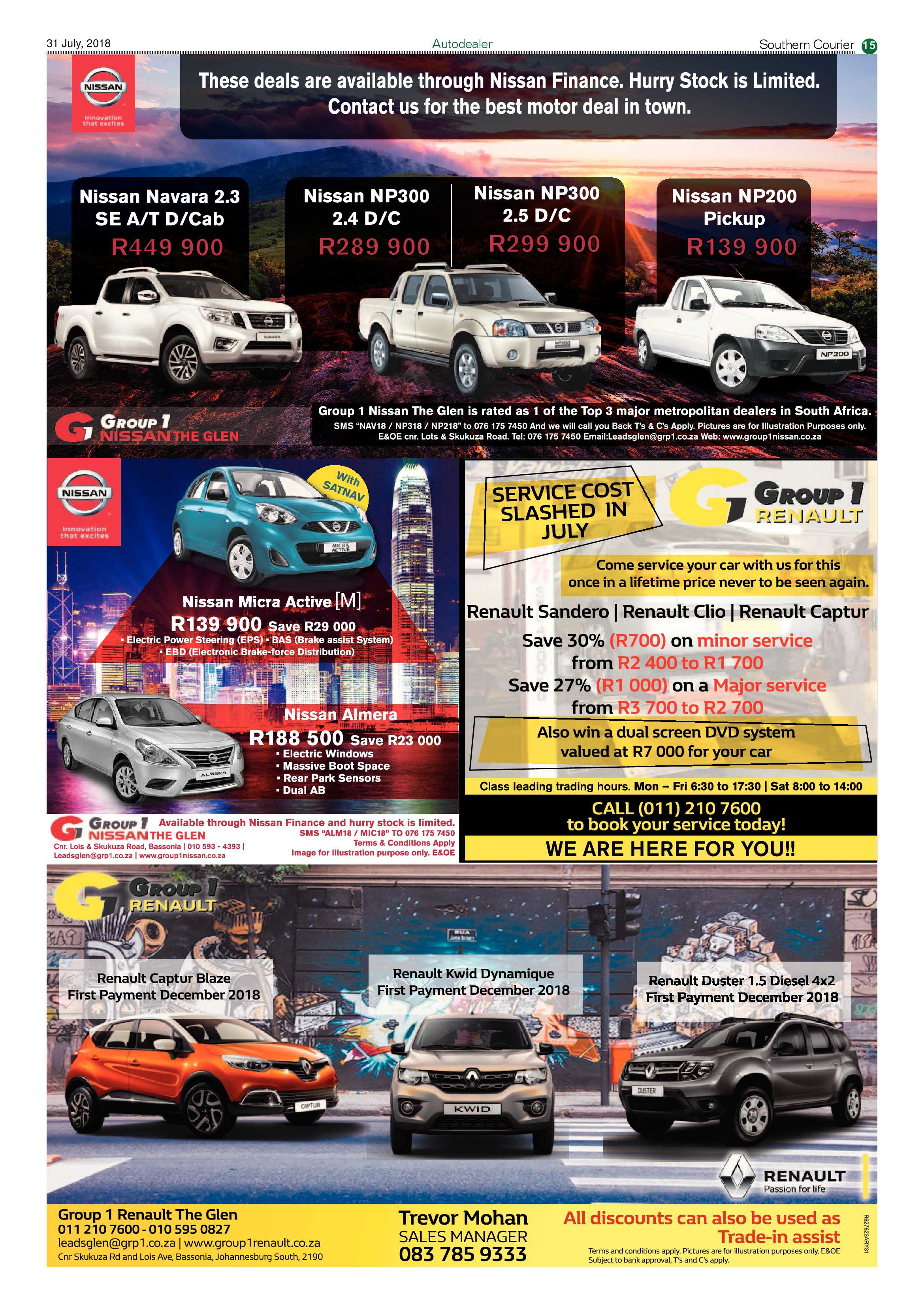 Southern Courier 31 July 2018 page 15