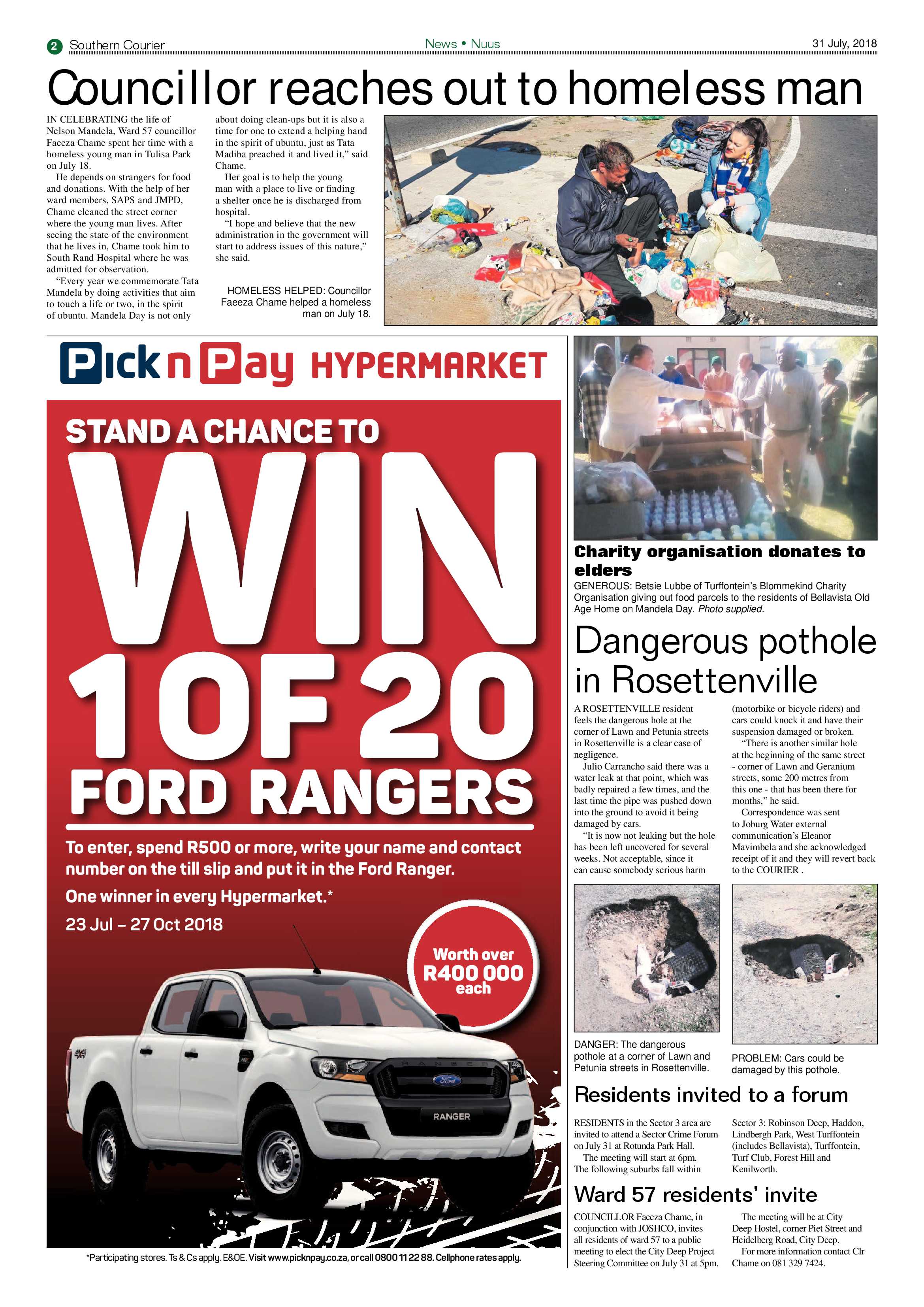 Southern Courier 31 July 2018 page 2