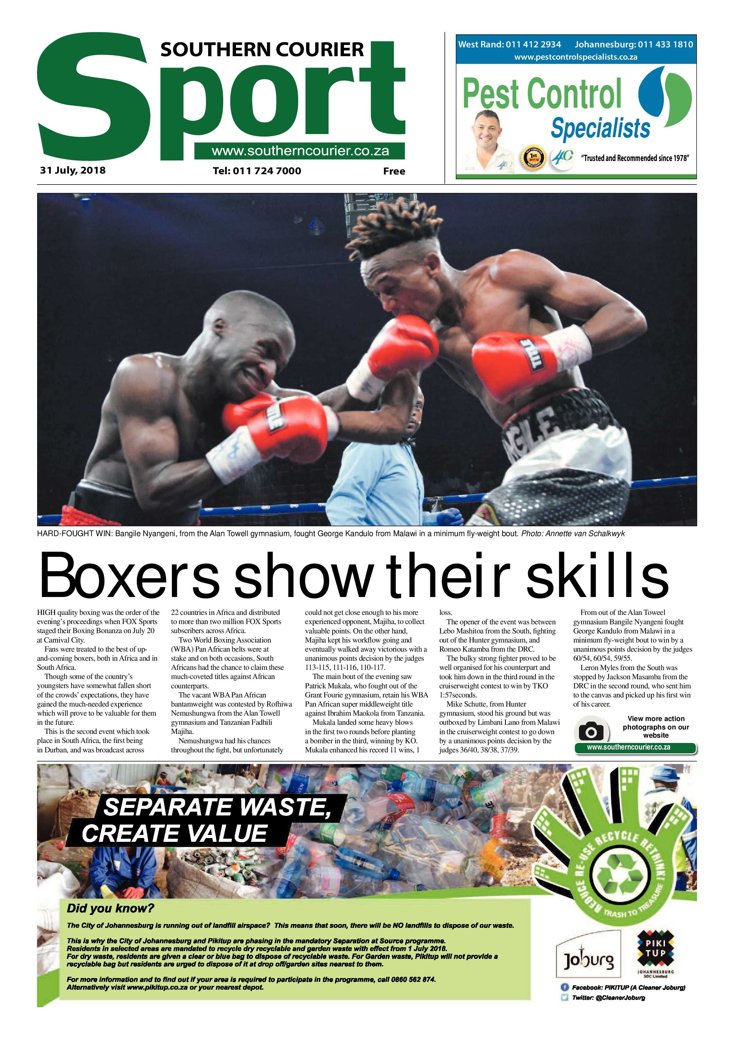 Southern Courier 31 July 2018 page 20