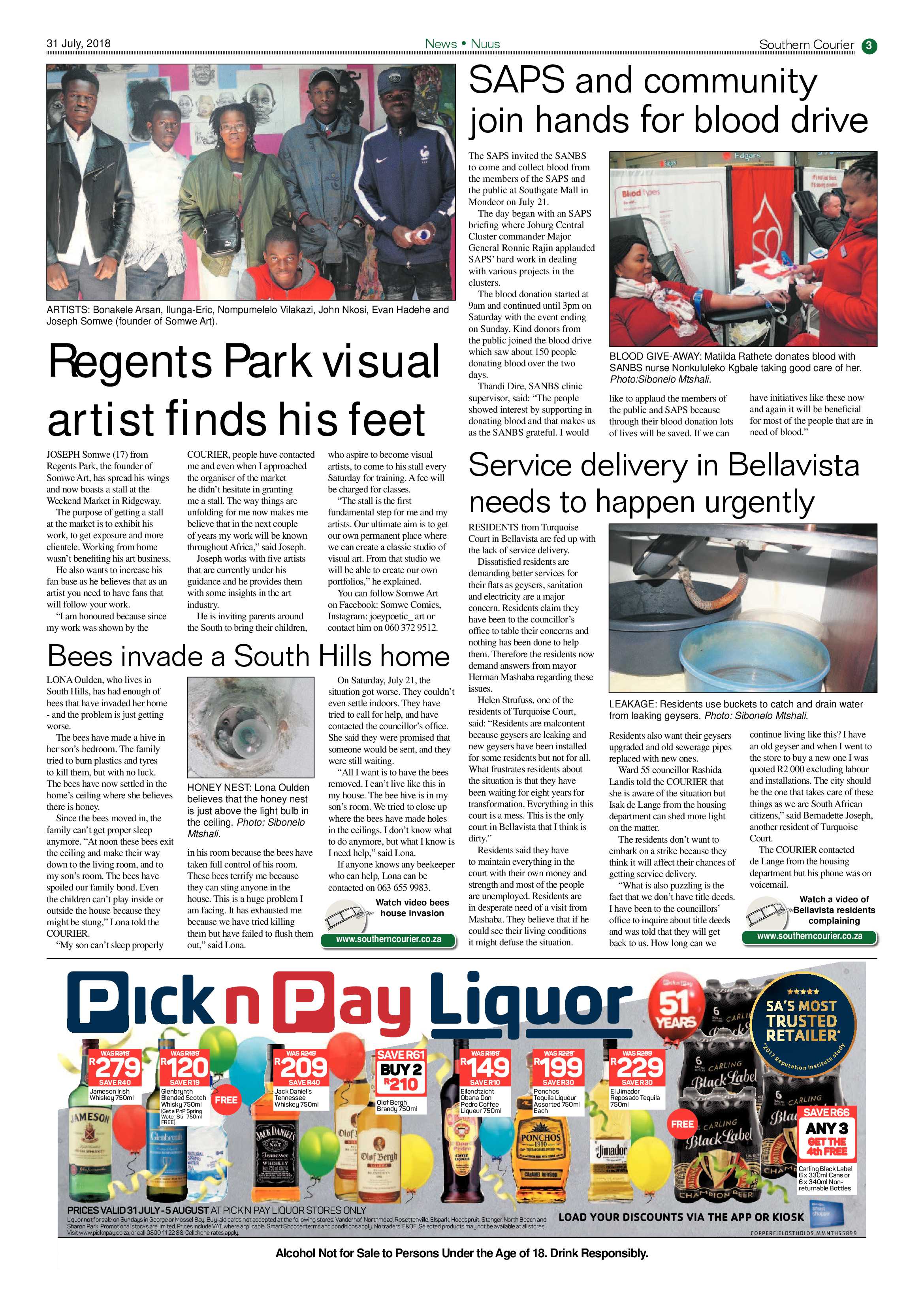 Southern Courier 31 July 2018 page 3