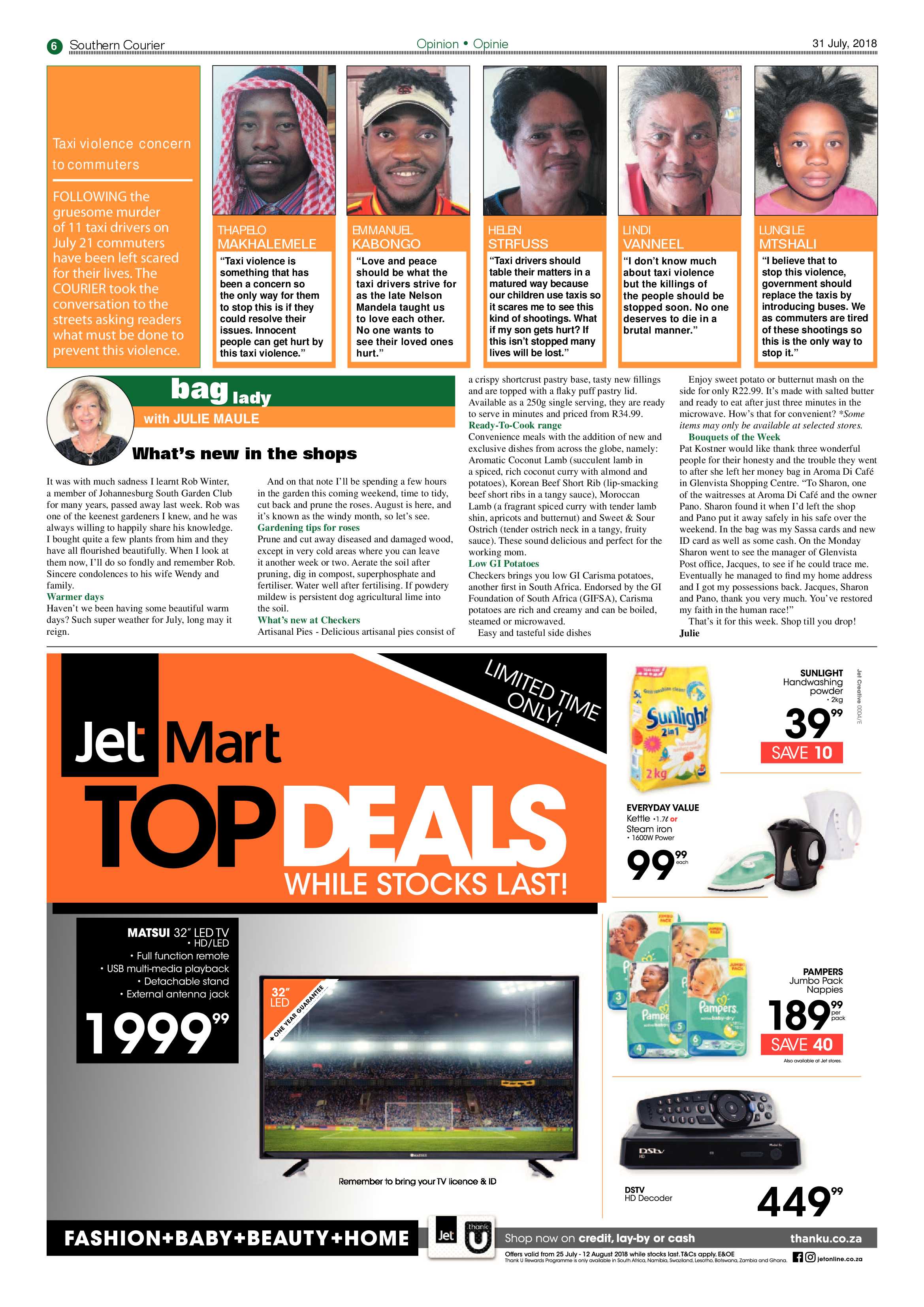 Southern Courier 31 July 2018 page 6
