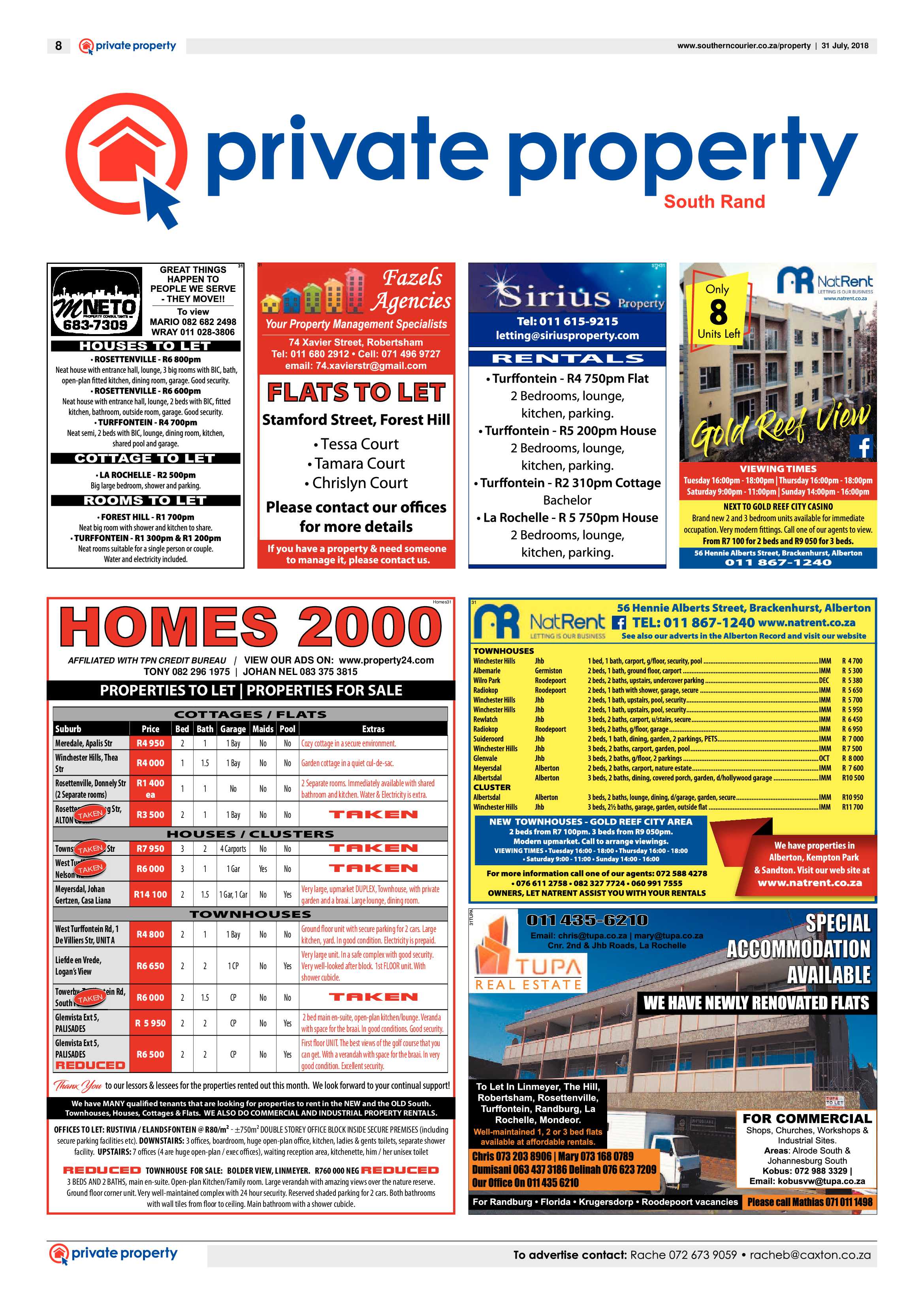 Southern Courier 31 July 2018 page 8