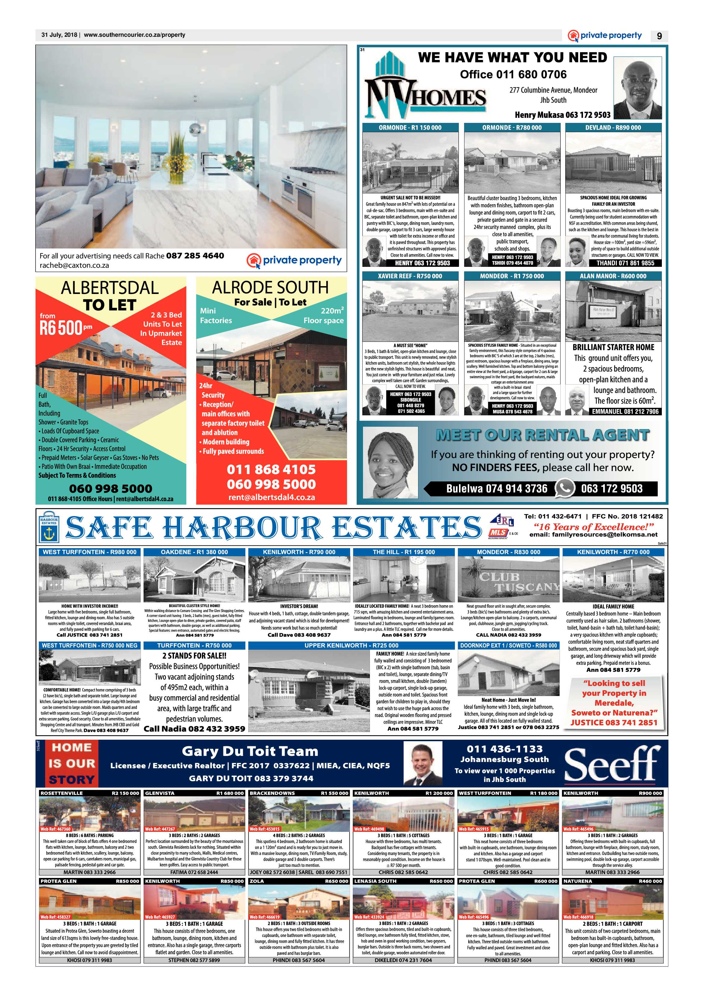 Southern Courier 31 July 2018 page 9