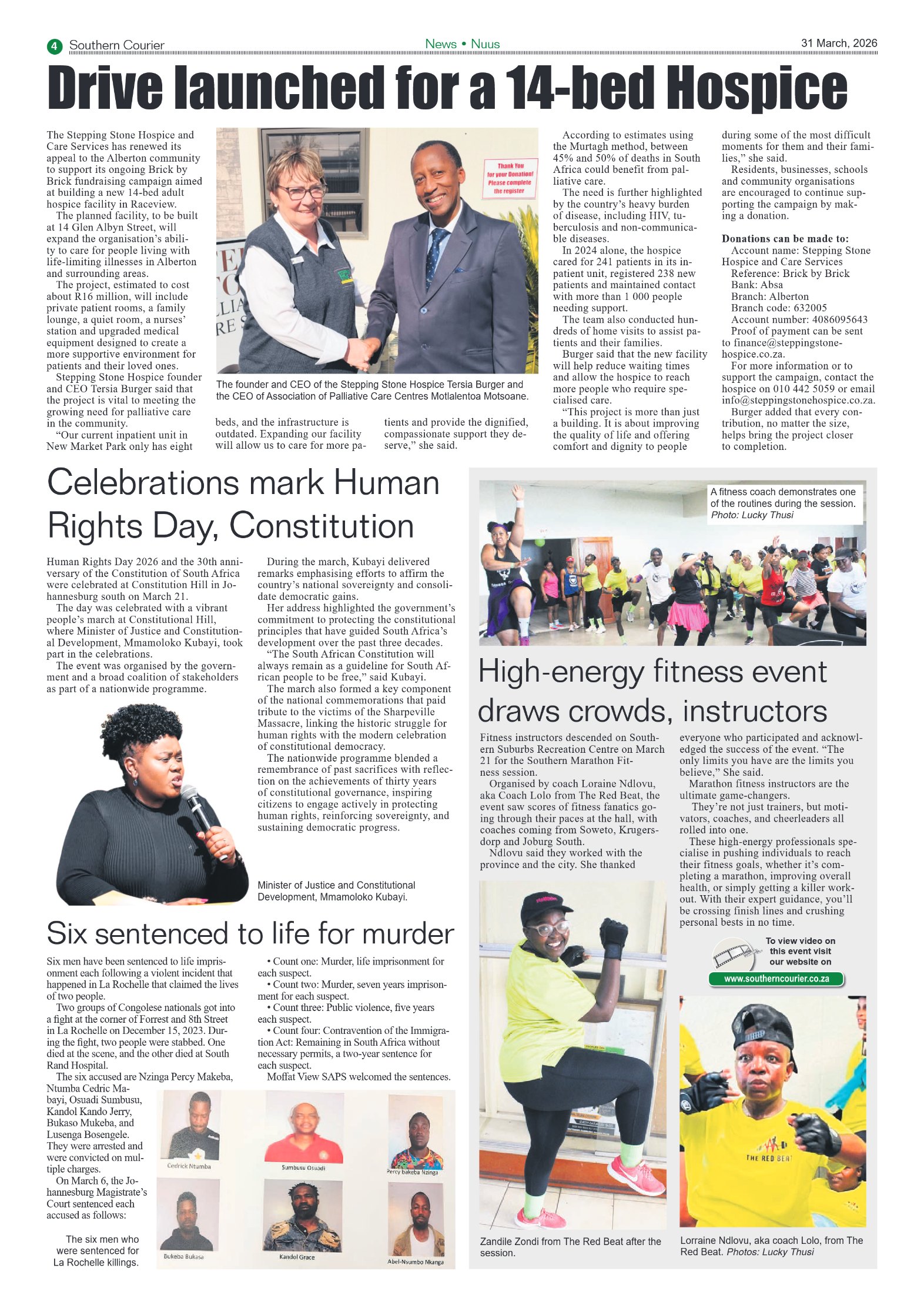 Southern Courier 31 March 2026 page 4