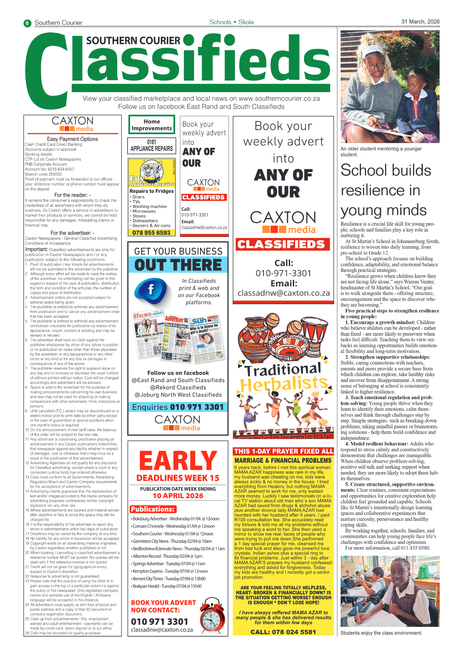 Southern Courier 31 March 2026 page 6