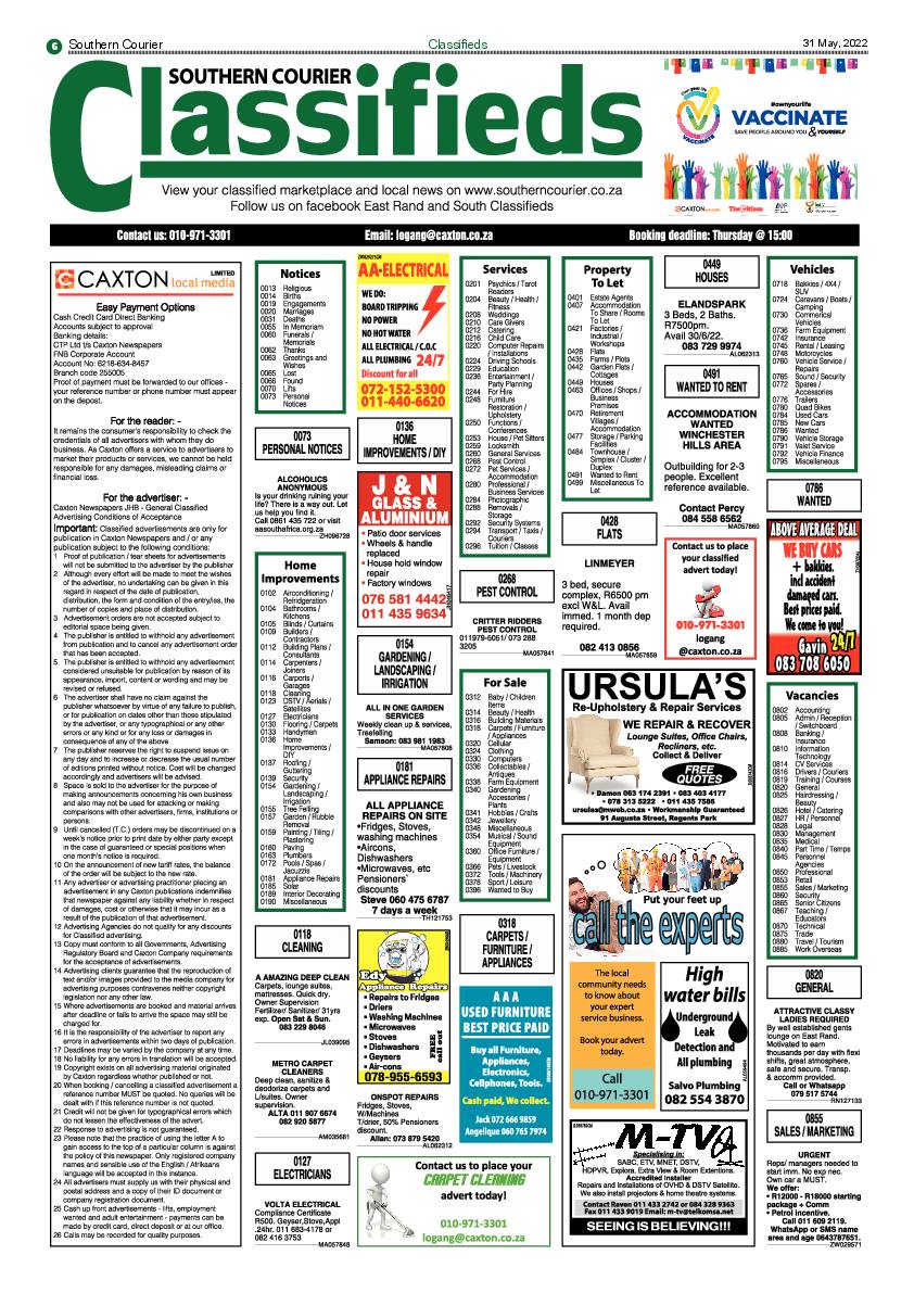 Southern Courier 31 May 2022 page 6