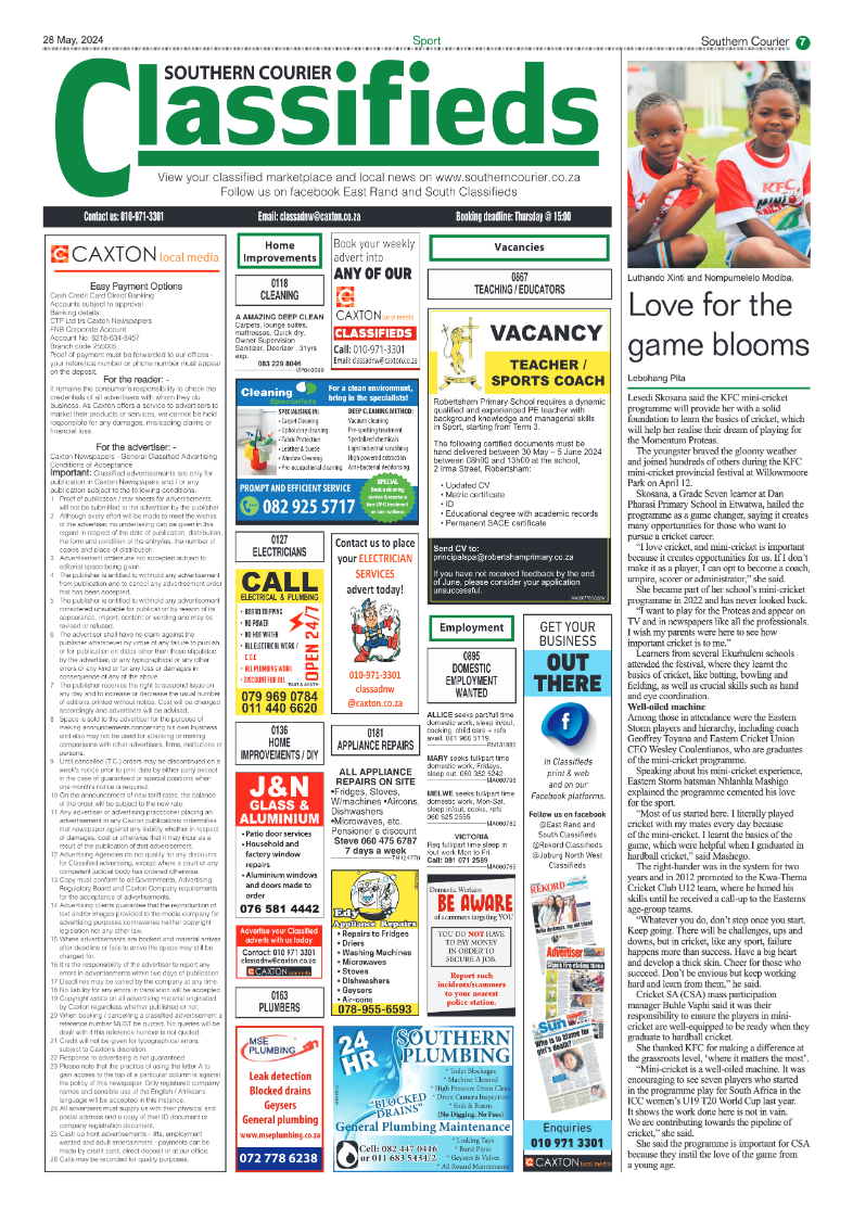 Southern Courier 31 May 2024 page 7