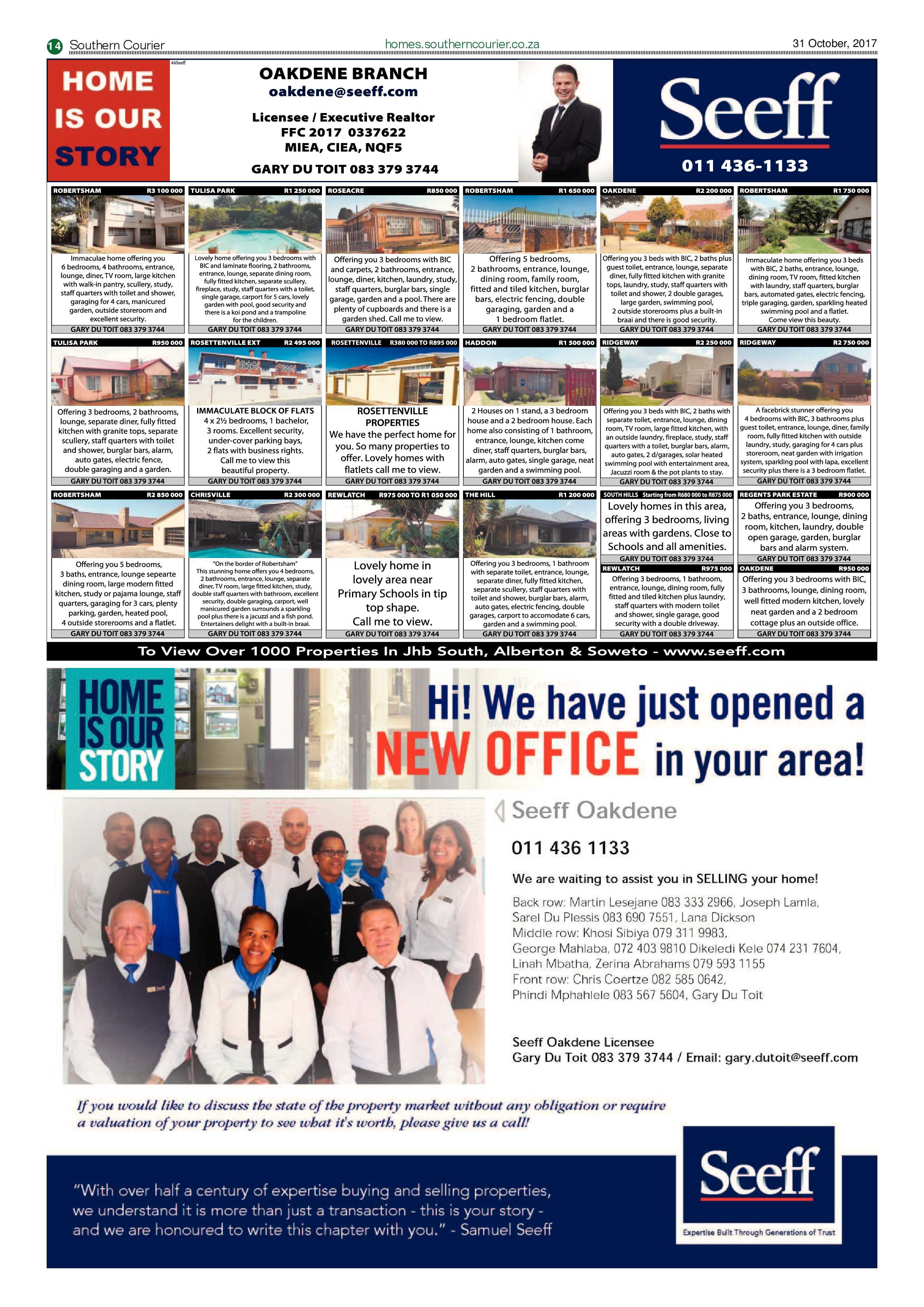 Southern Courier 31 October 2017 page 14